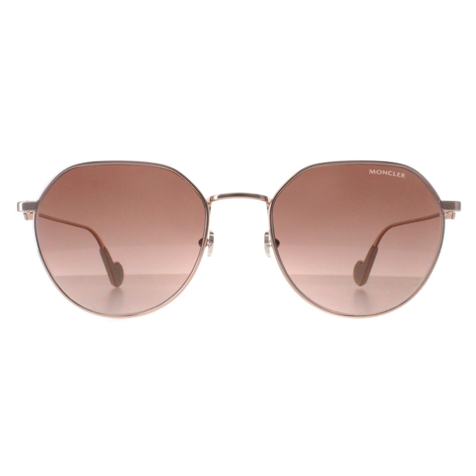 Moncler ML0156-K Womens Gold Sunglasses