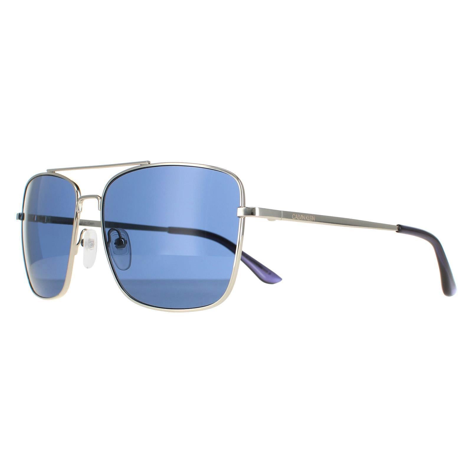 Calvin Klein CK19136S Mens Silver Sunglasses