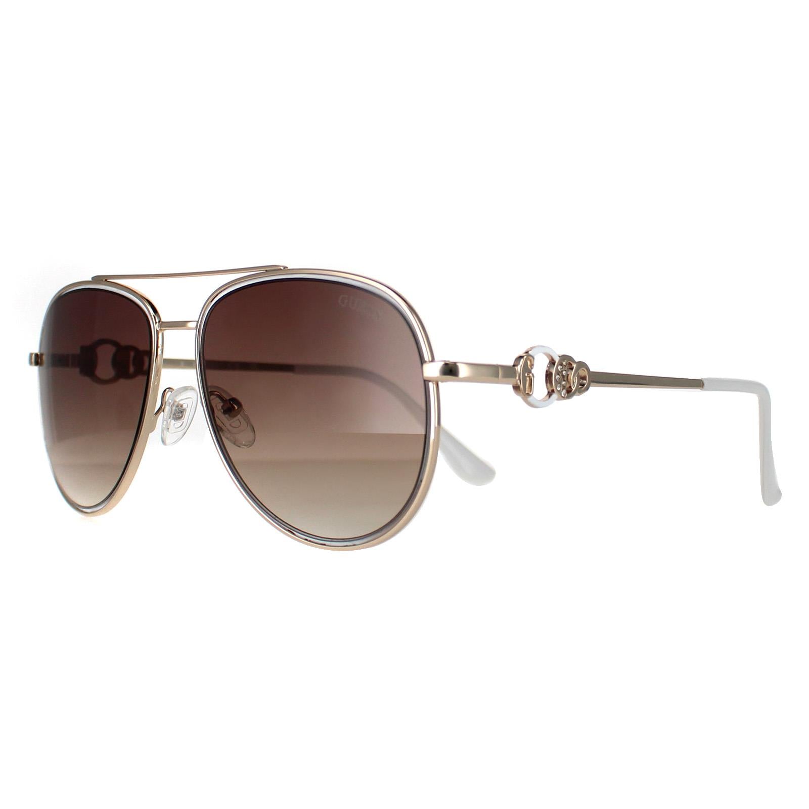 Guess GF0344 Womens Gold Sunglasses