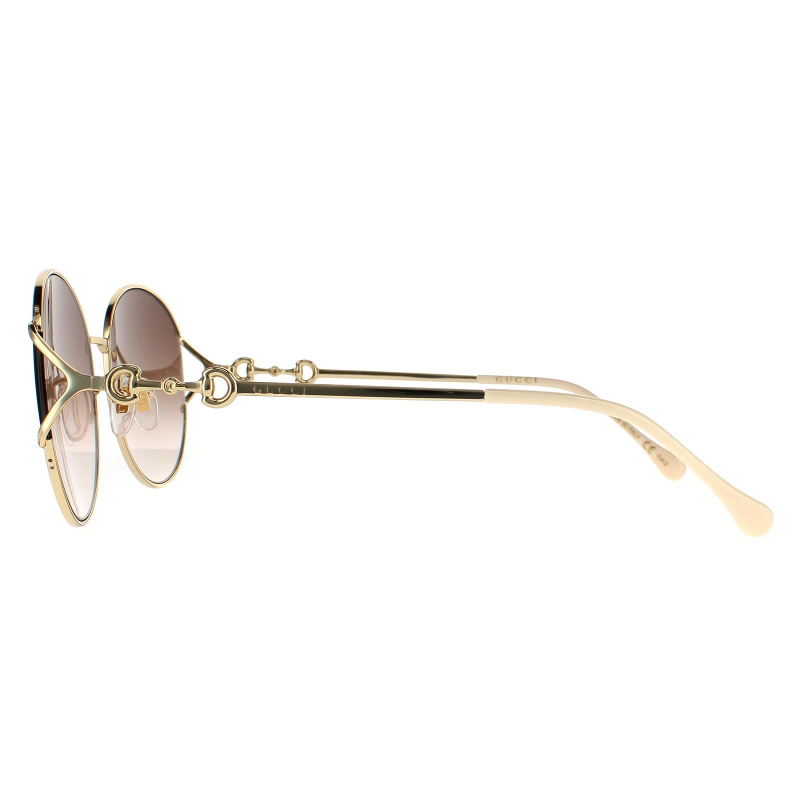 Gucci GG1017SK Womens Gold Sunglasses