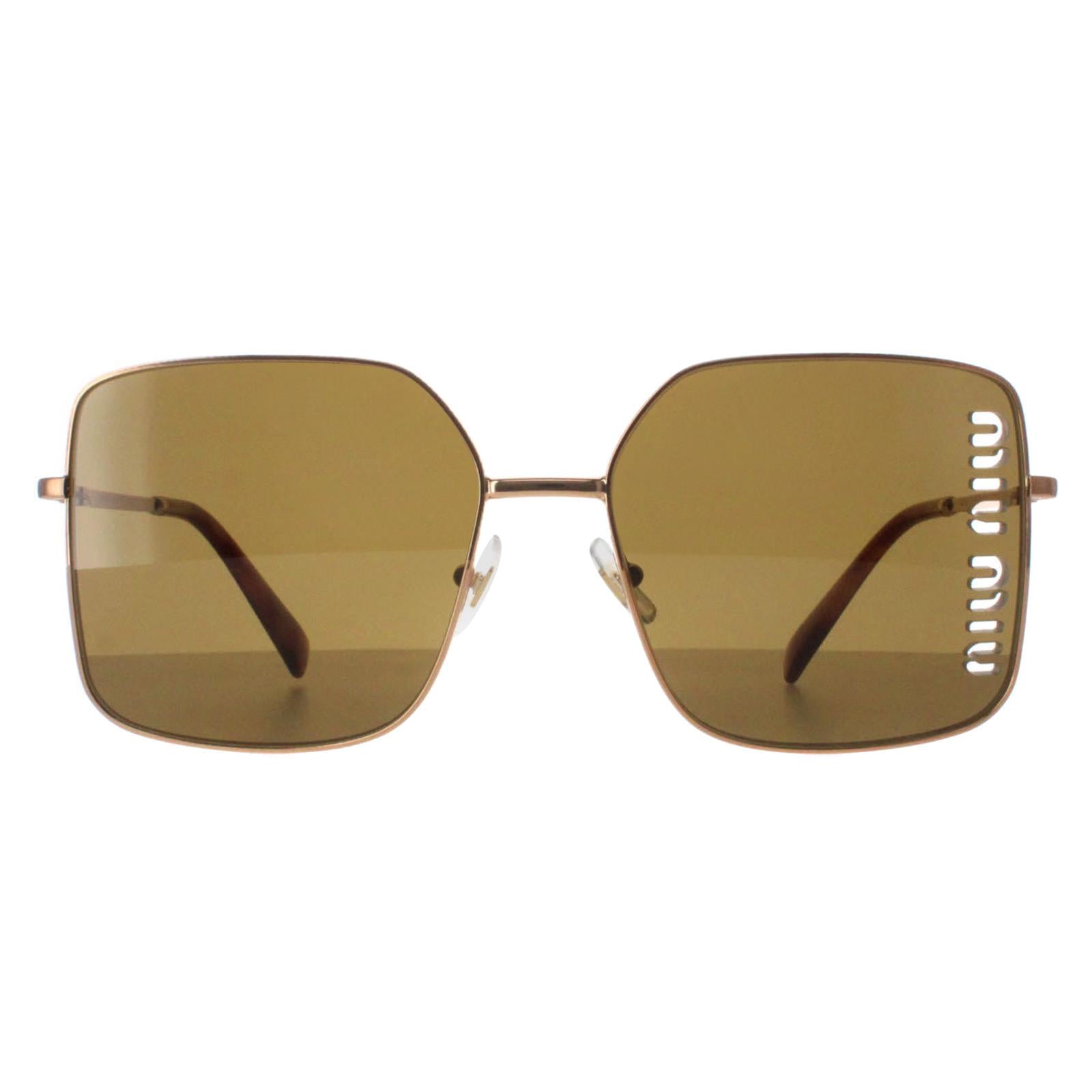 Miu Miu MU51YS Womens Gold Sunglasses