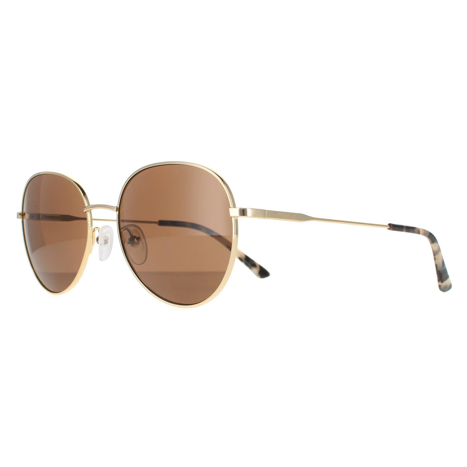 Calvin Klein CK20104S Womens Gold Sunglasses