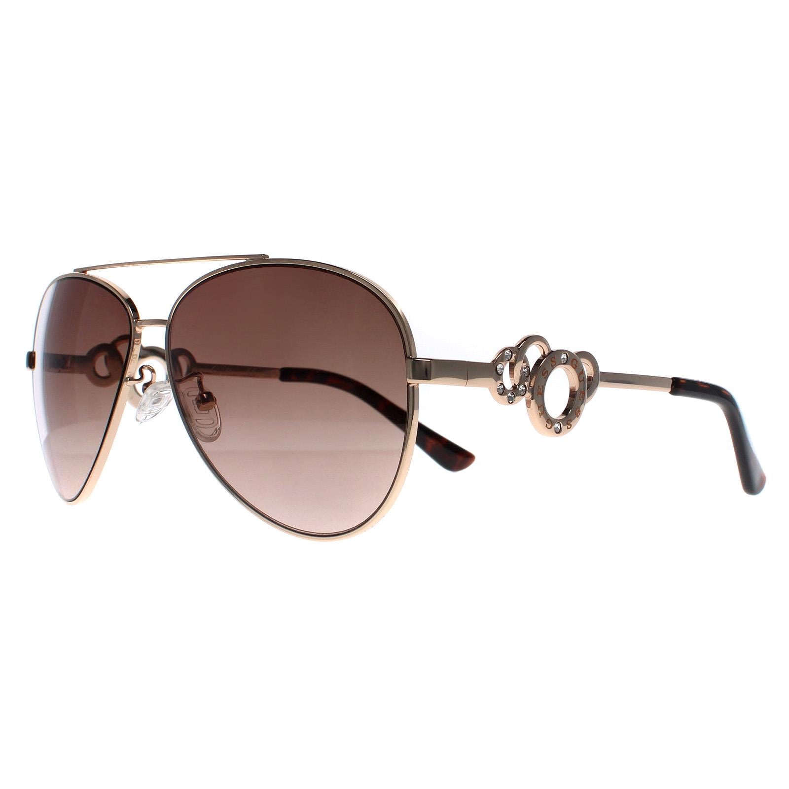 Guess GF0365 Womens Gold Sunglasses