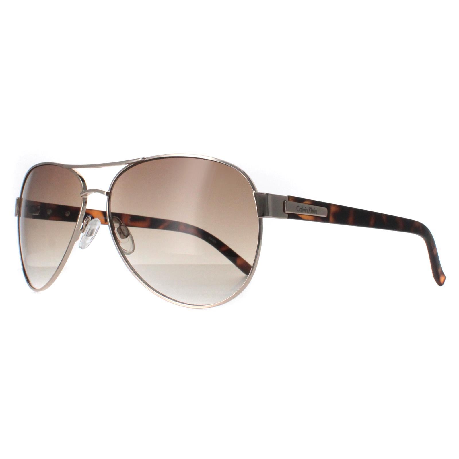Calvin Klein R356S Womens Gold Sunglasses