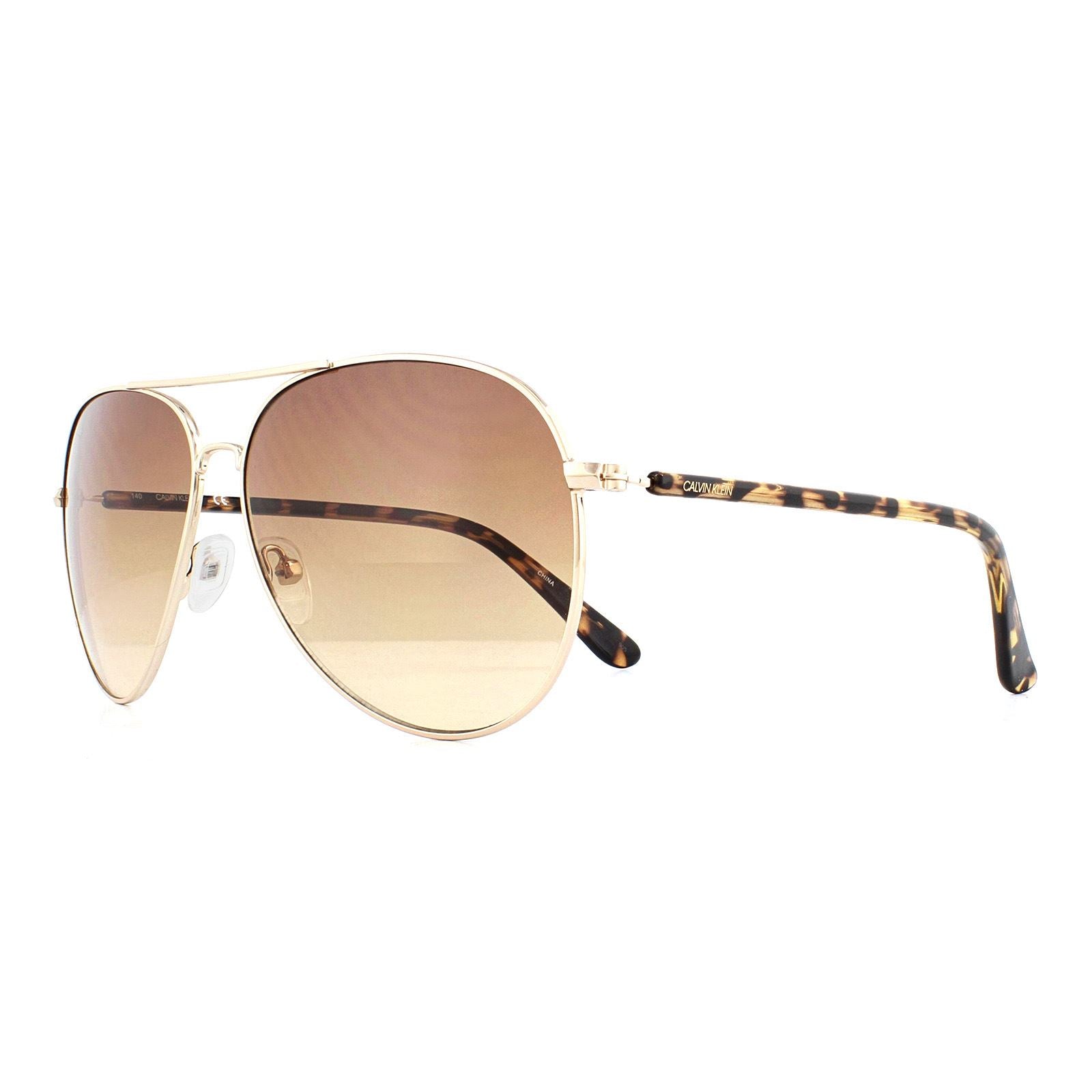Calvin Klein CK19314S Mens Gold Sunglasses