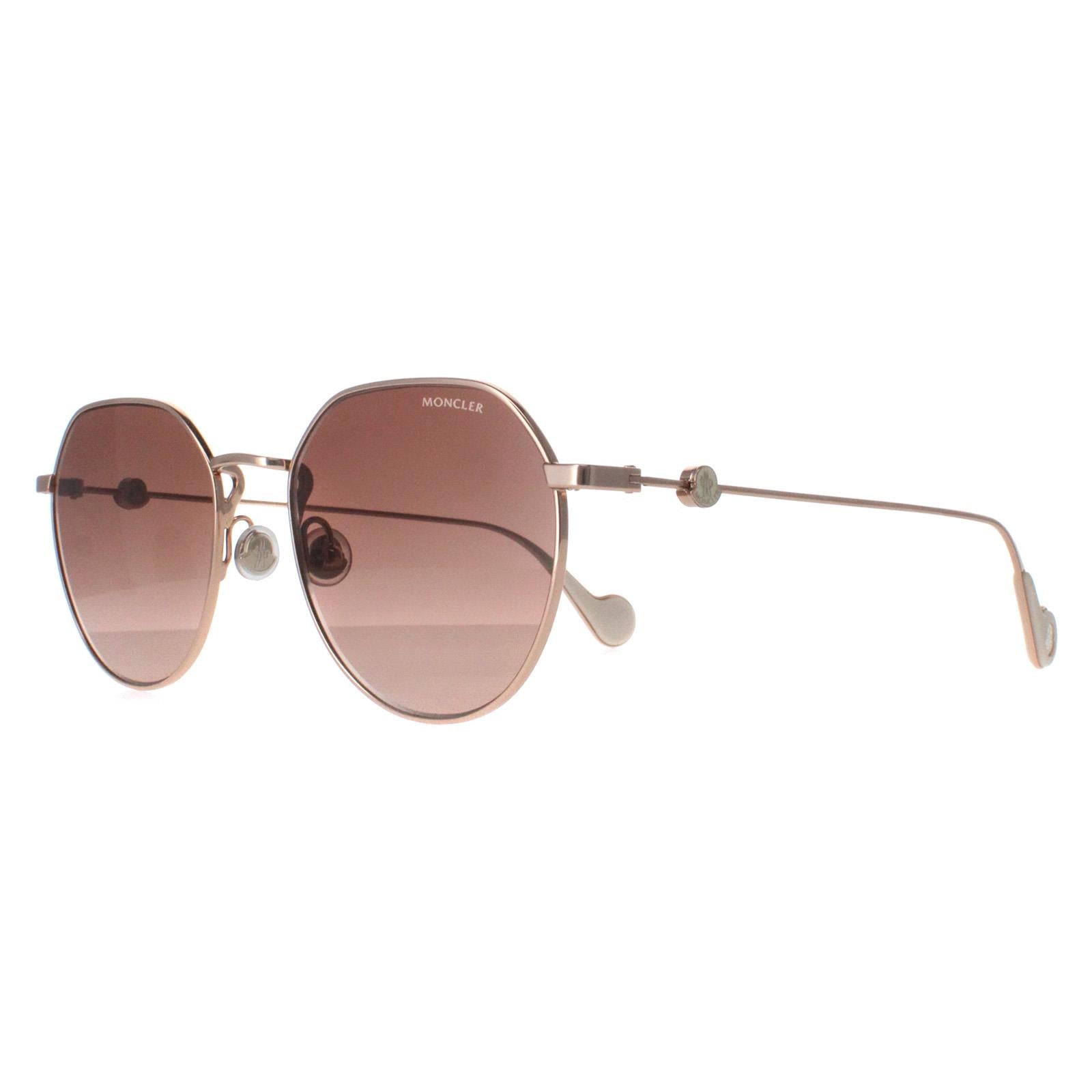 Moncler ML0156-K Womens Gold Sunglasses