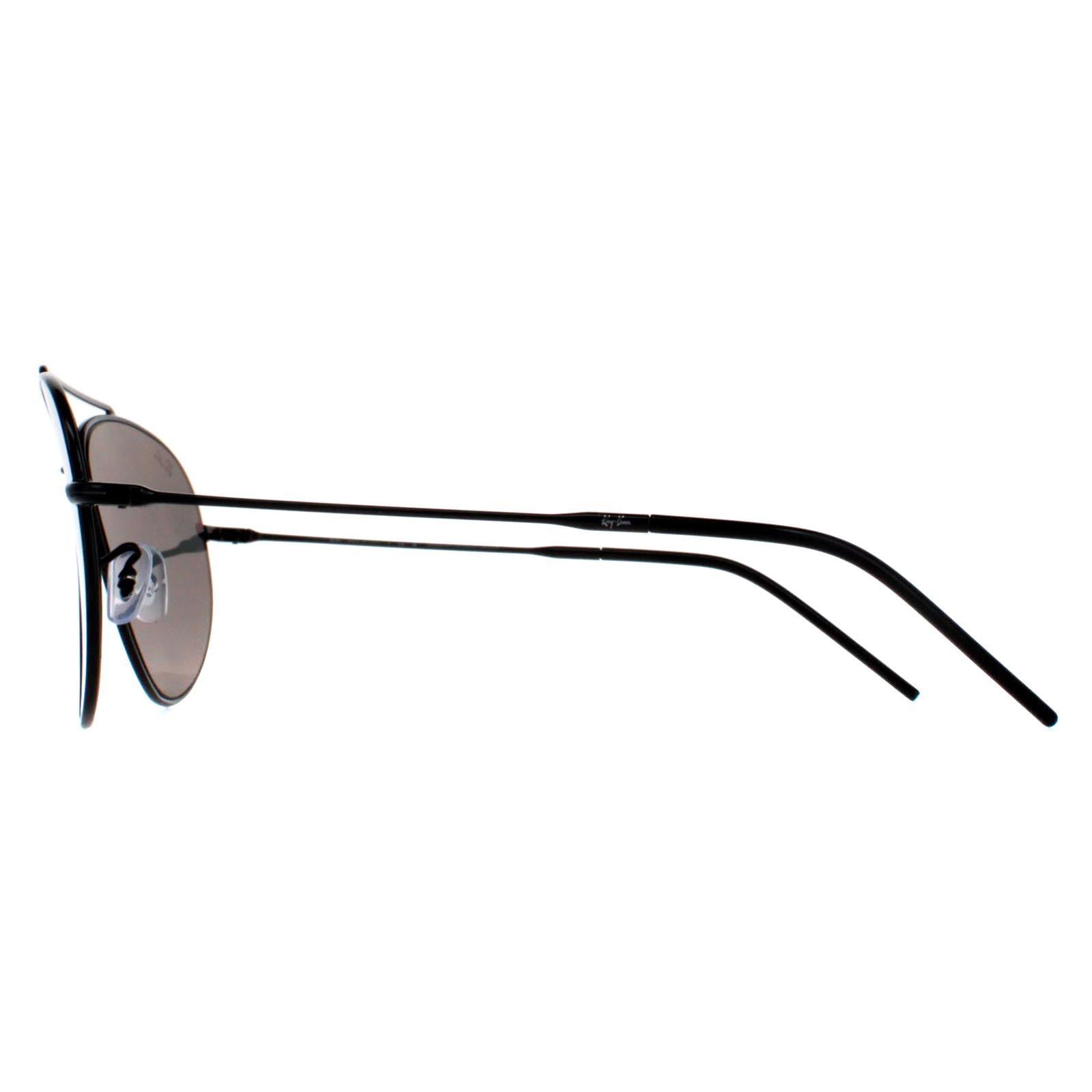 Ray-Ban RB0101S Aviator Reverse Unisex Black Sunglasses