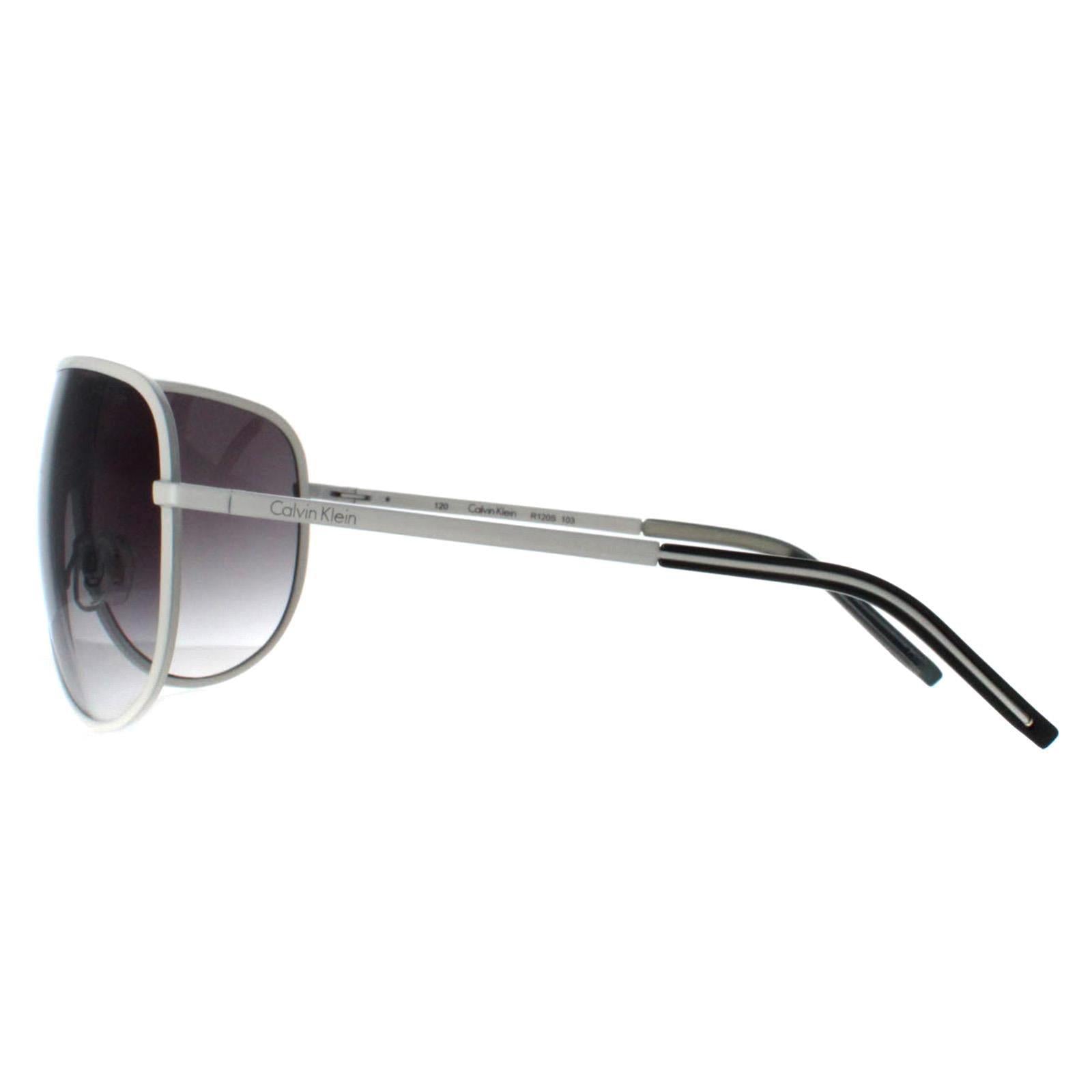 Calvin Klein R120S Mens White Sunglasses