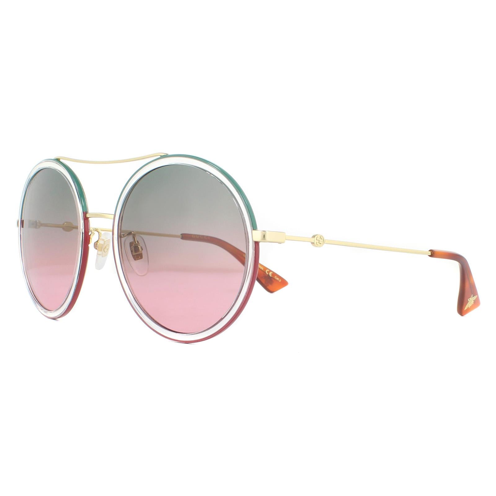 Gucci GG0061S Womens Gold Sunglasses