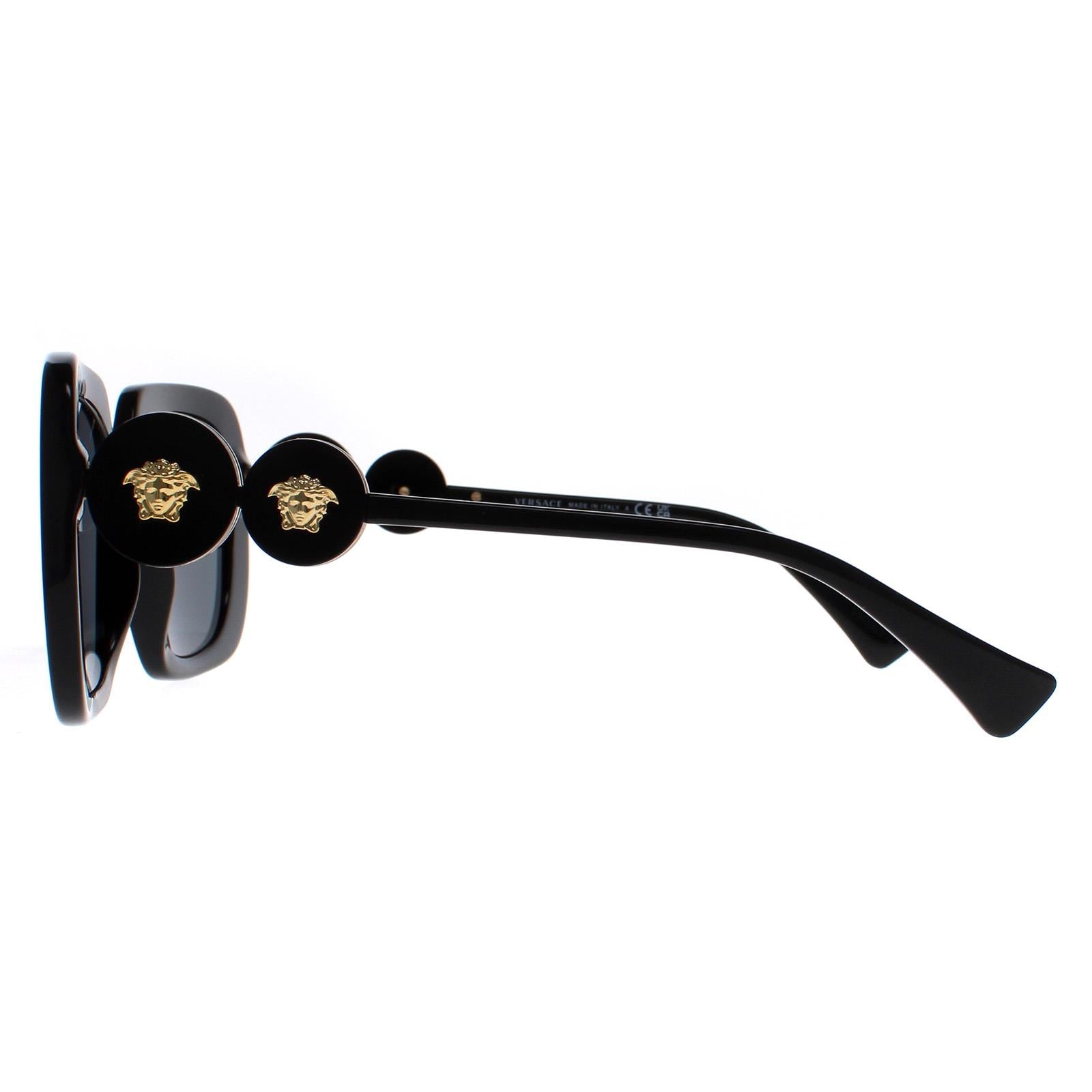 Versace VE4434 Womens Black Sunglasses