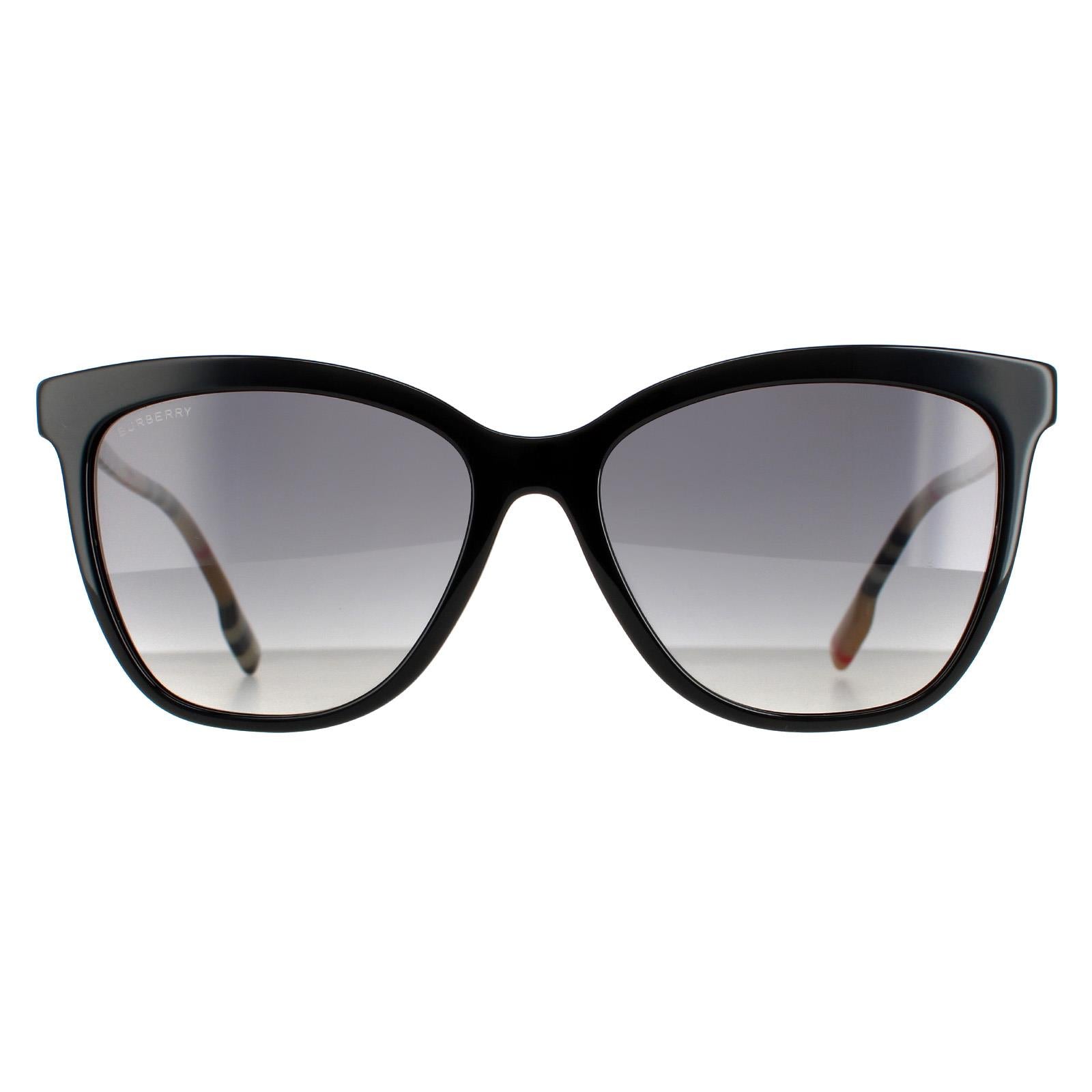 Burberry BE4308 Womens Black Sunglasses