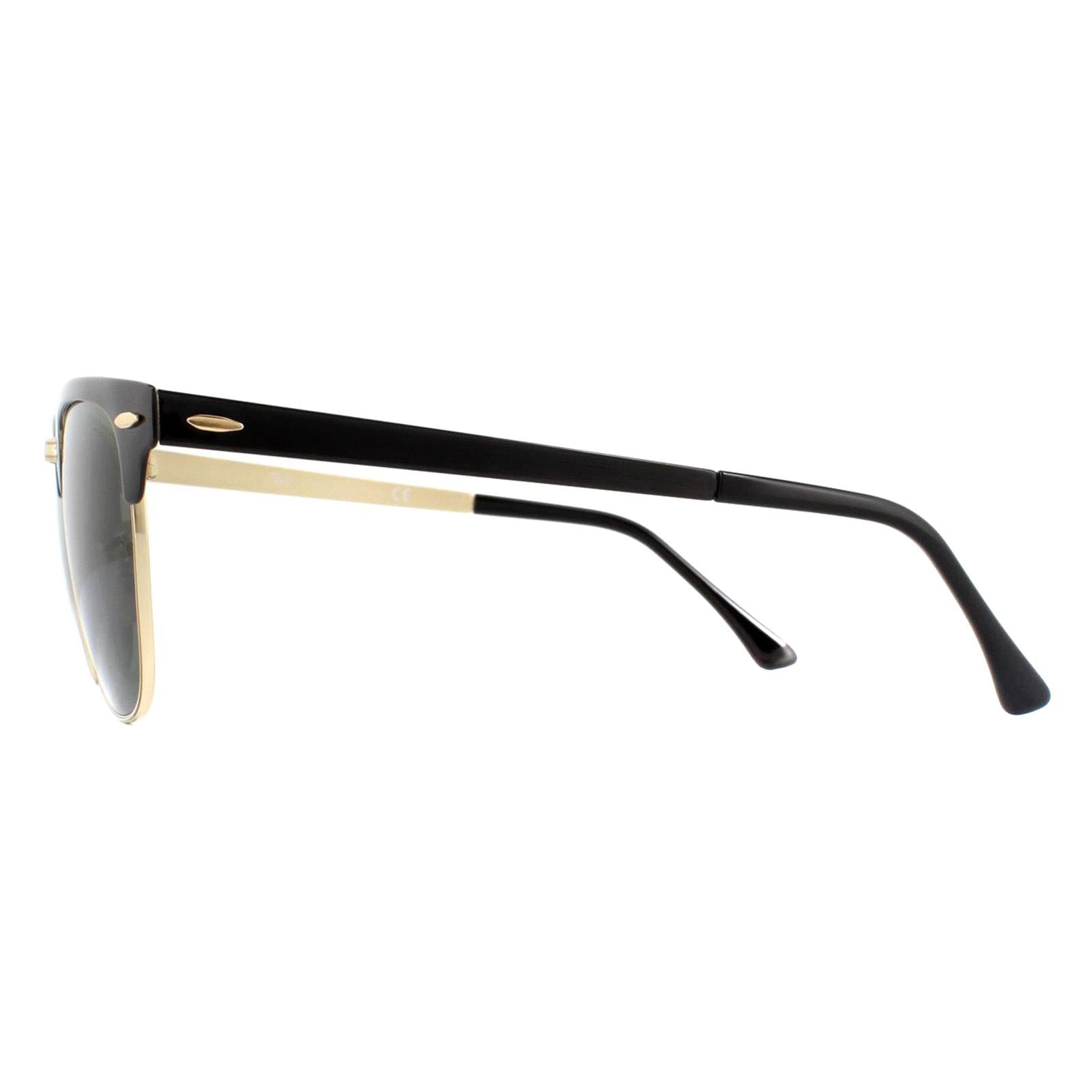 Ray-Ban Clubmaster Metal RB3716 Unisex Gold Sunglasses