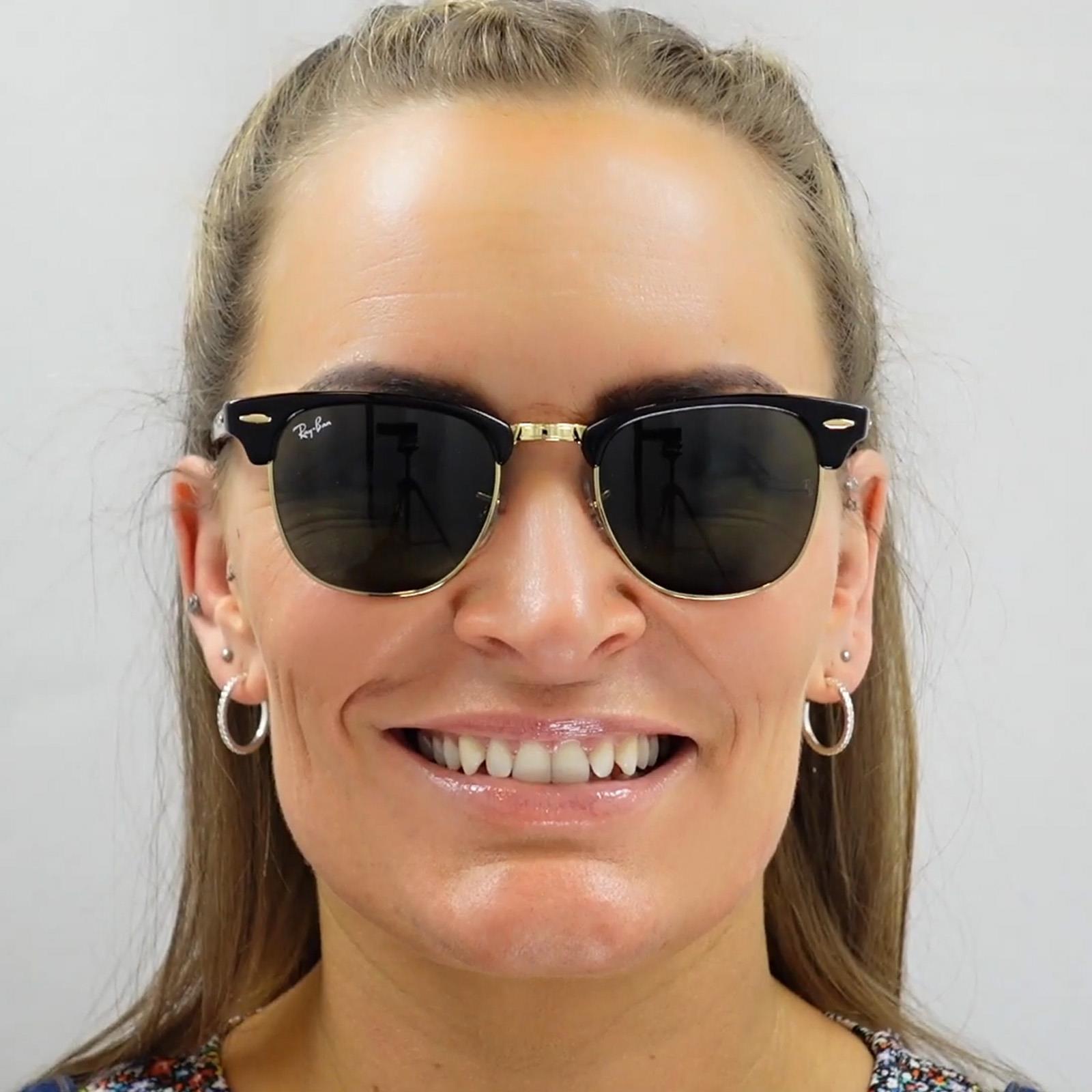 Ray-Ban Clubmaster 3016 Unisex Brown Sunglasses