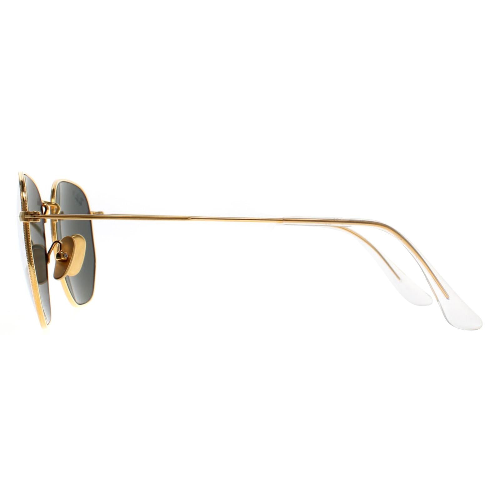 Ray-Ban Hexagonal Titanium RB8148 Unisex Gold Sunglasses