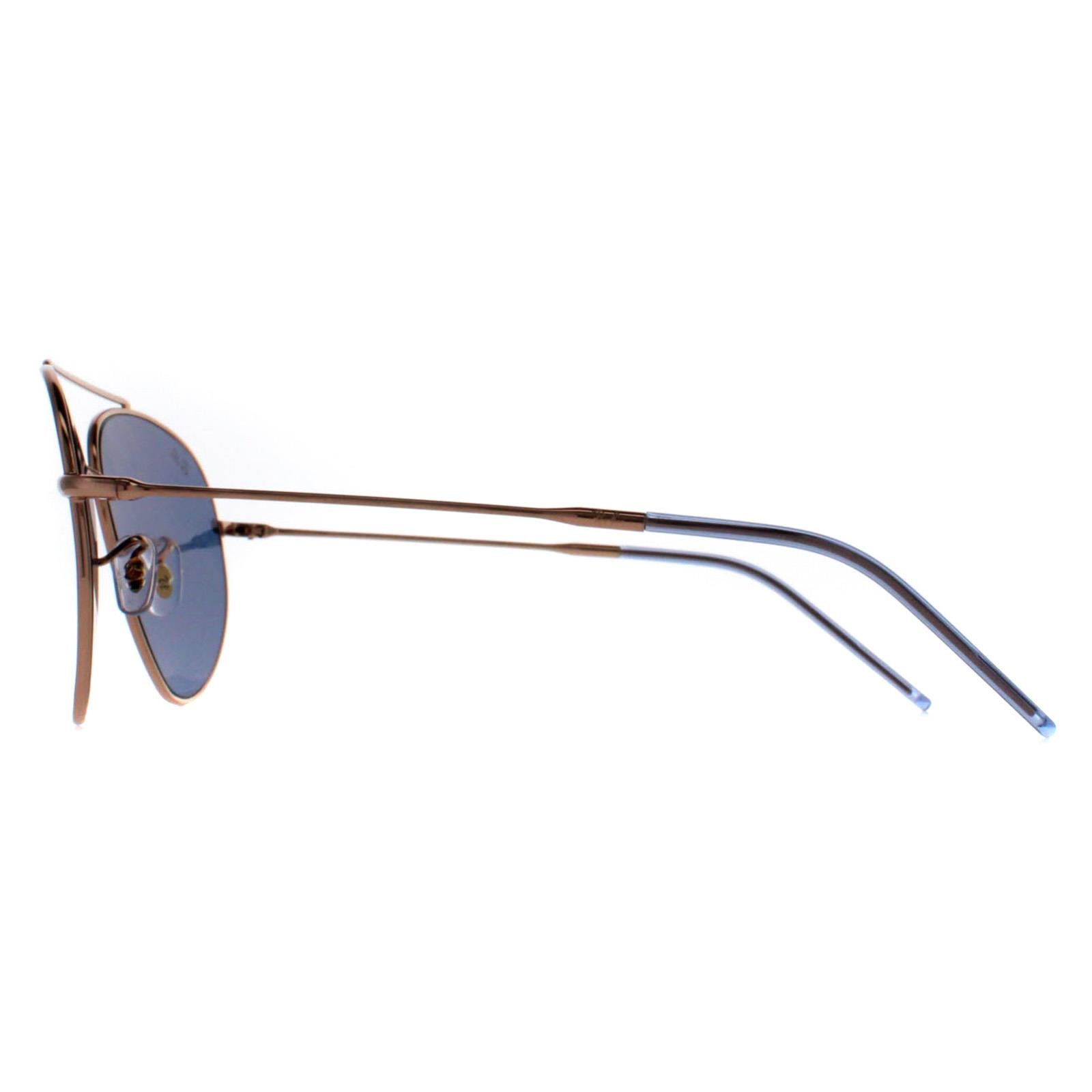Ray-Ban RB0101S Aviator Reverse Unisex Gold Sunglasses