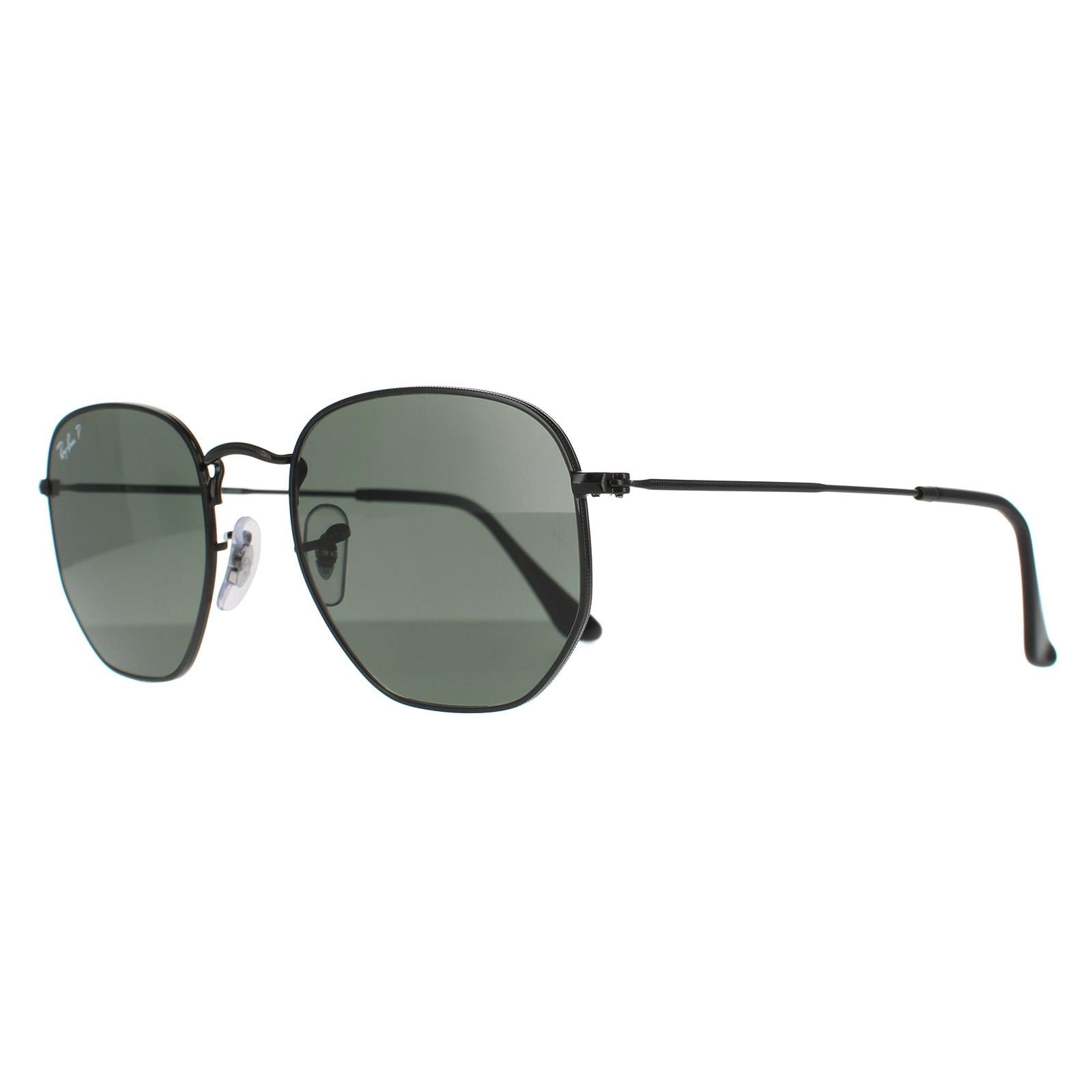 Ray-Ban Hexagonal RB3548N Unisex Black Sunglasses