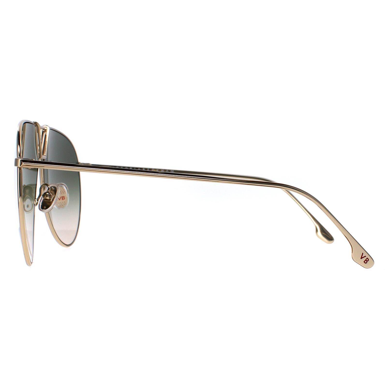 Victoria Beckham VB208S Womens Gold Sunglasses