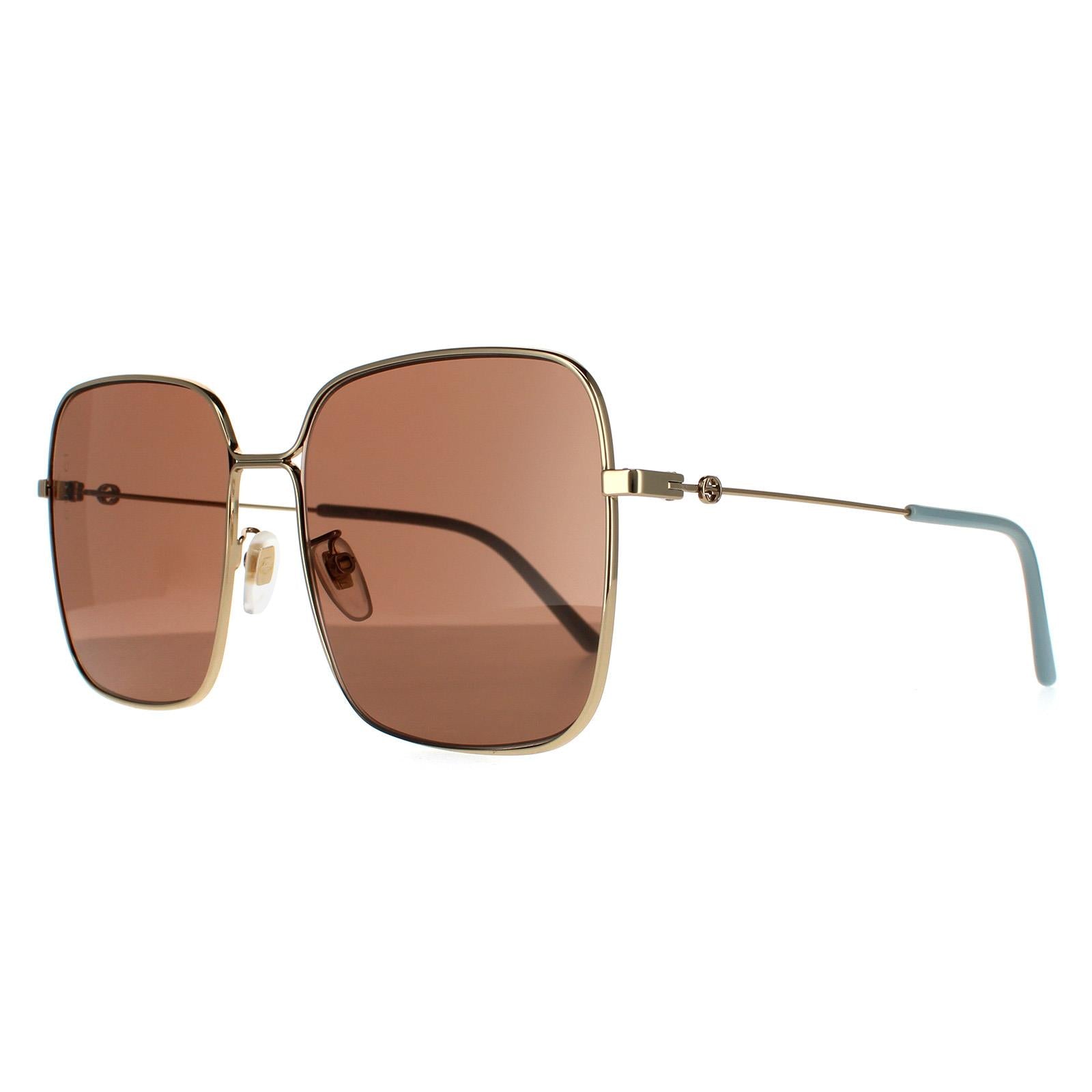 Gucci GG0443S Womens Gold Sunglasses