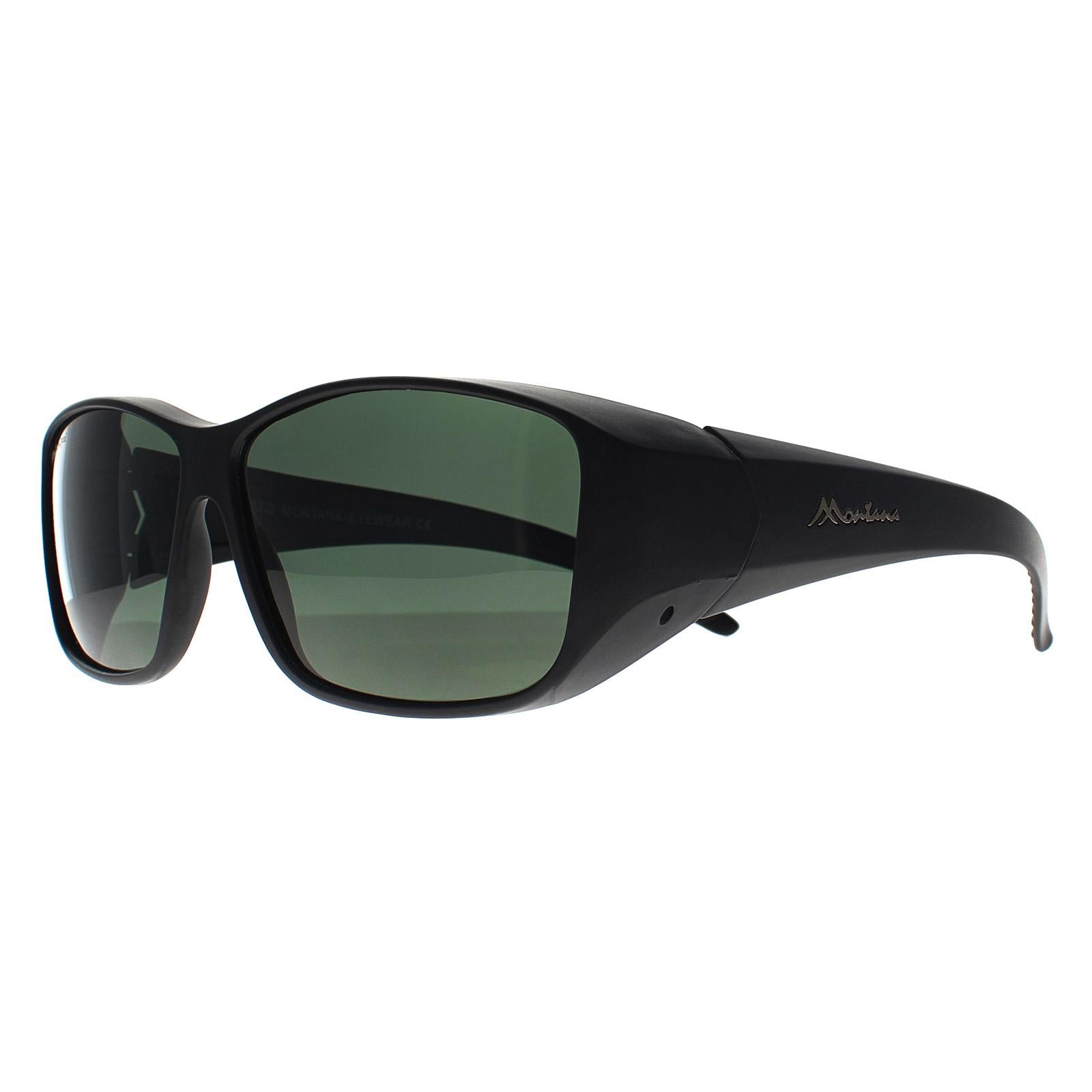 Montana FO4 Fitover Unisex Black Sunglasses