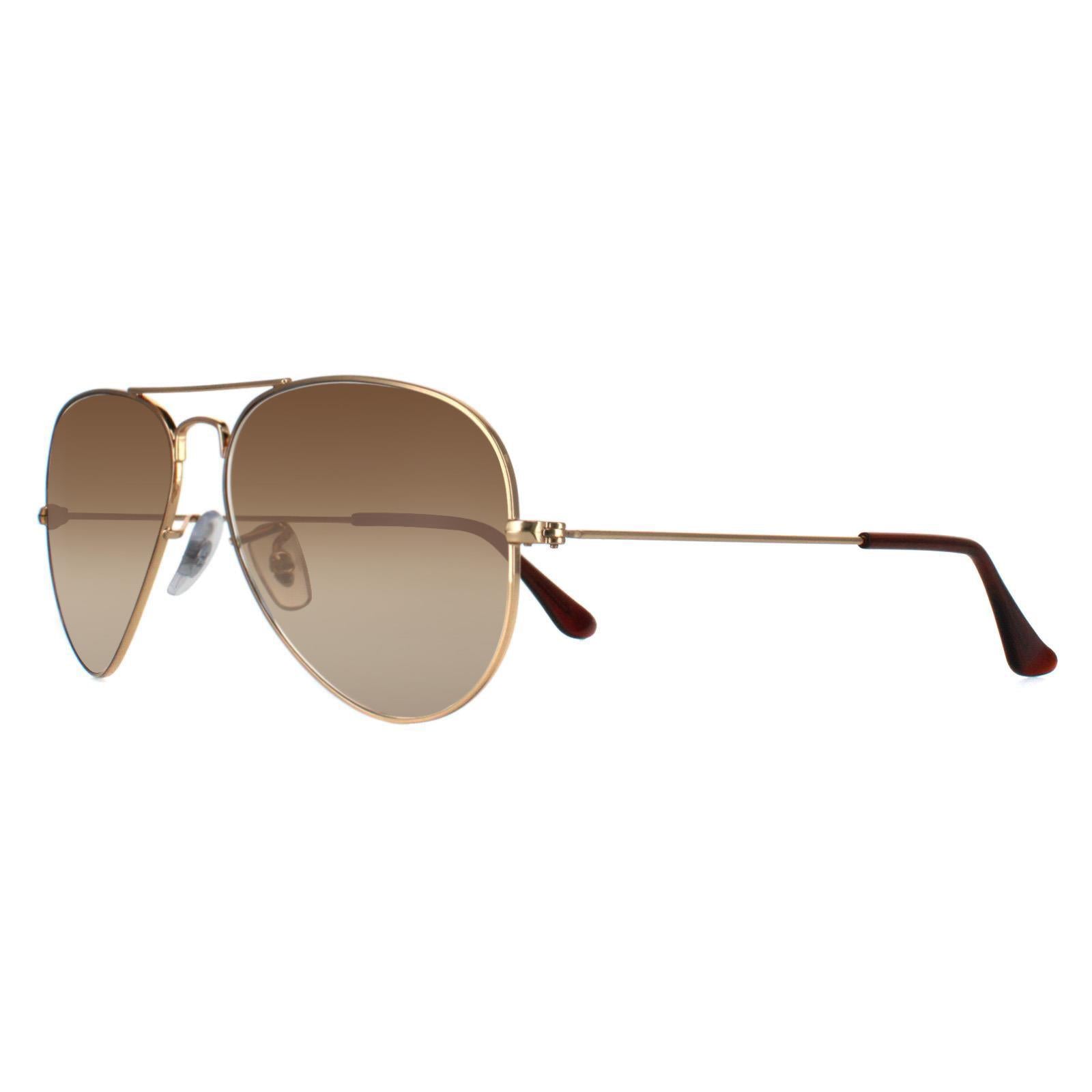 Ray-Ban Aviator 3025 Mens Gold Sunglasses