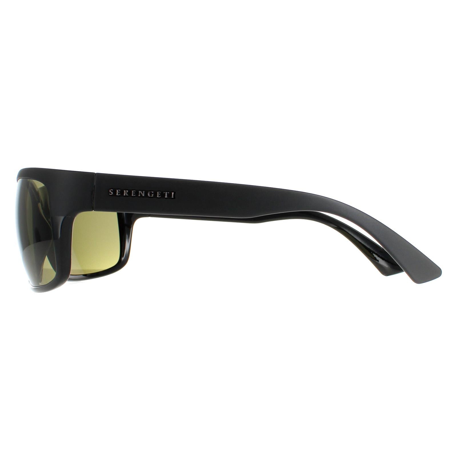 Serengeti Pistoia Unisex Black Sunglasses