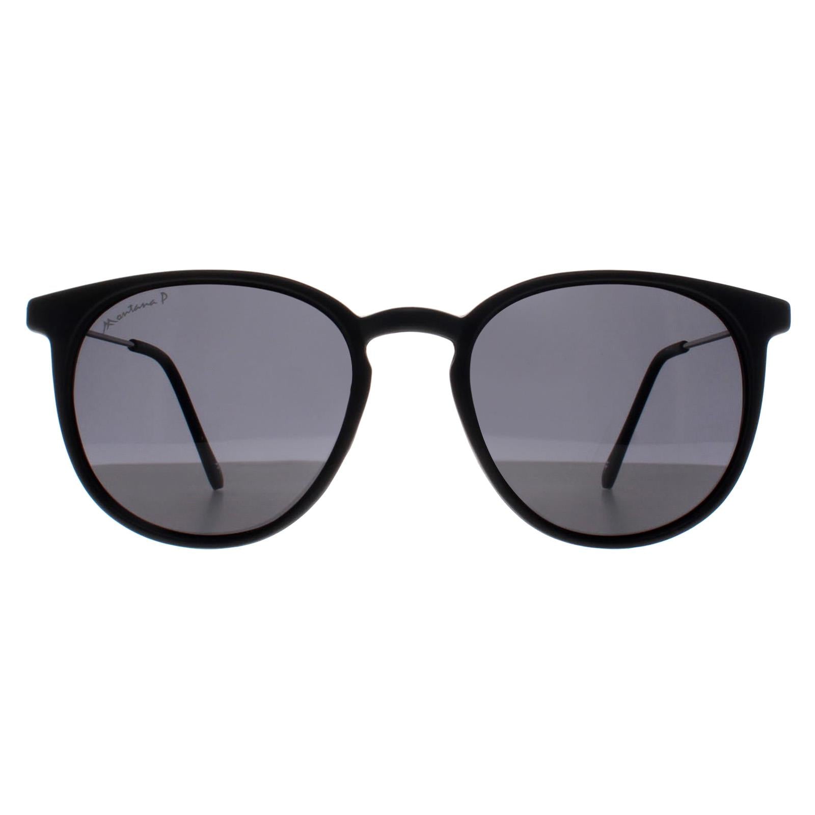Montana MP33 Unisex Black Sunglasses