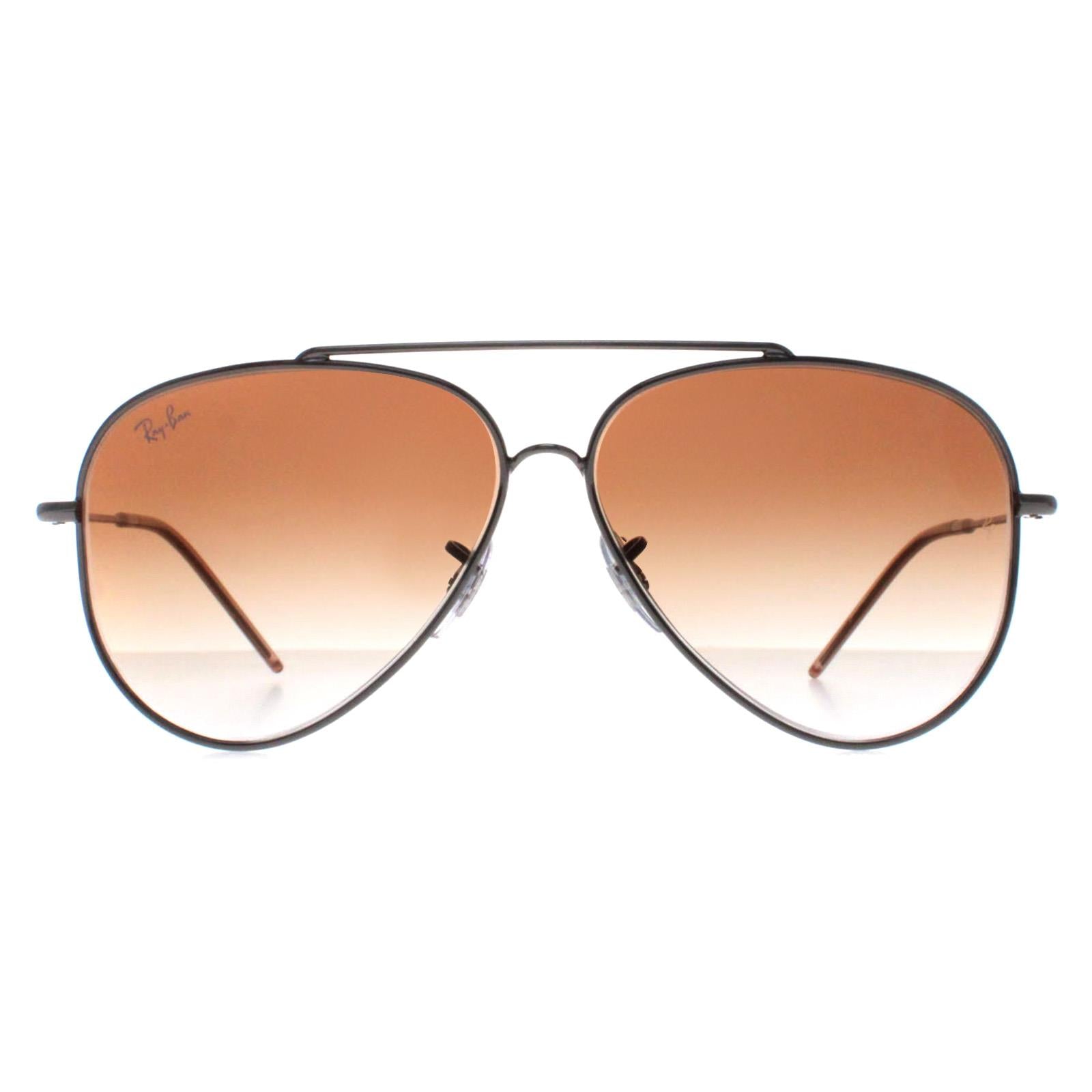 Ray-Ban RB0101S Aviator Reverse Unisex Gray Sunglasses