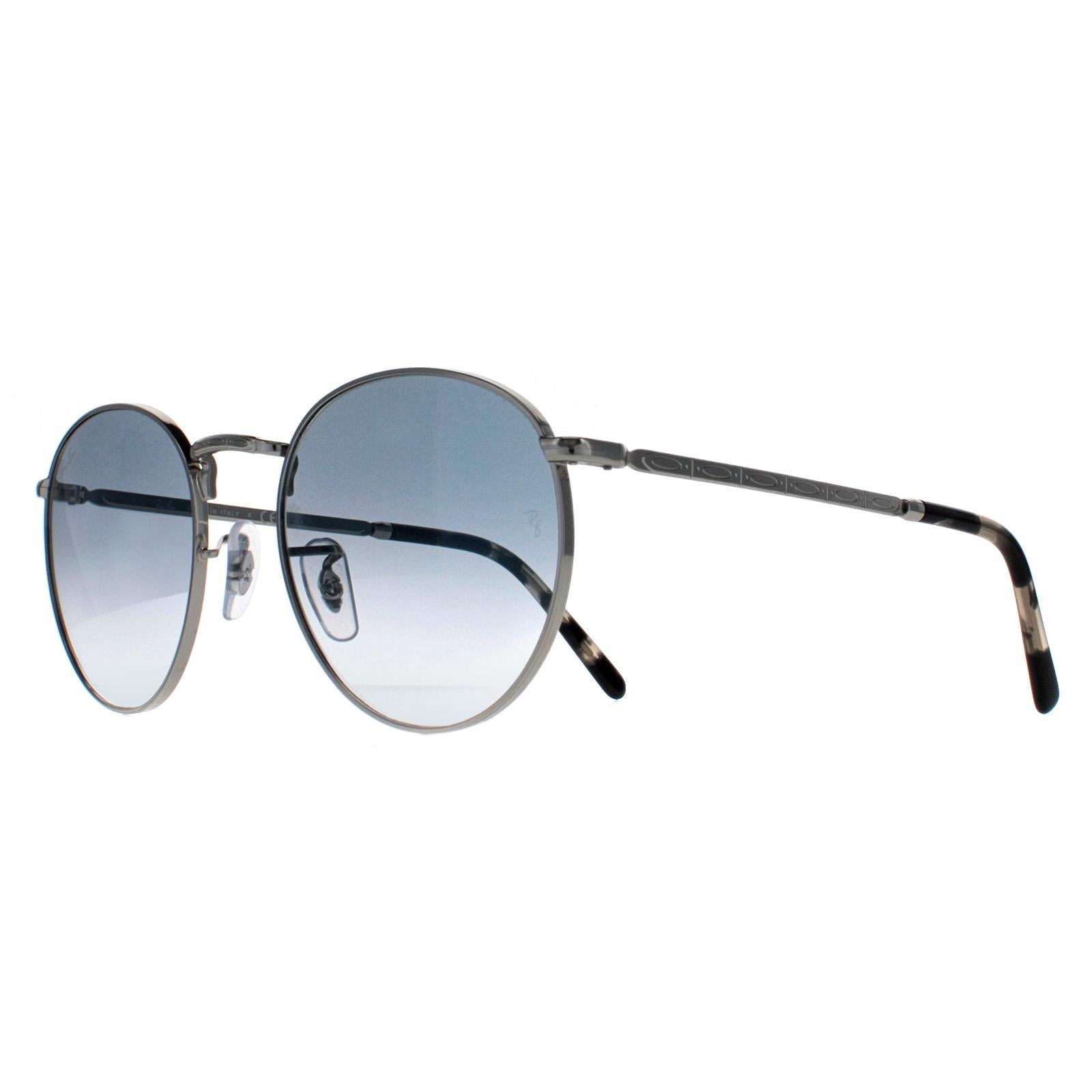 Ray-Ban RB3637 New Round Unisex Silver Sunglasses