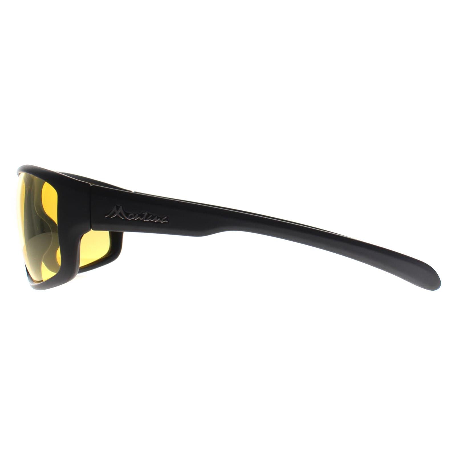 Montana SP313 Unisex Black Sunglasses