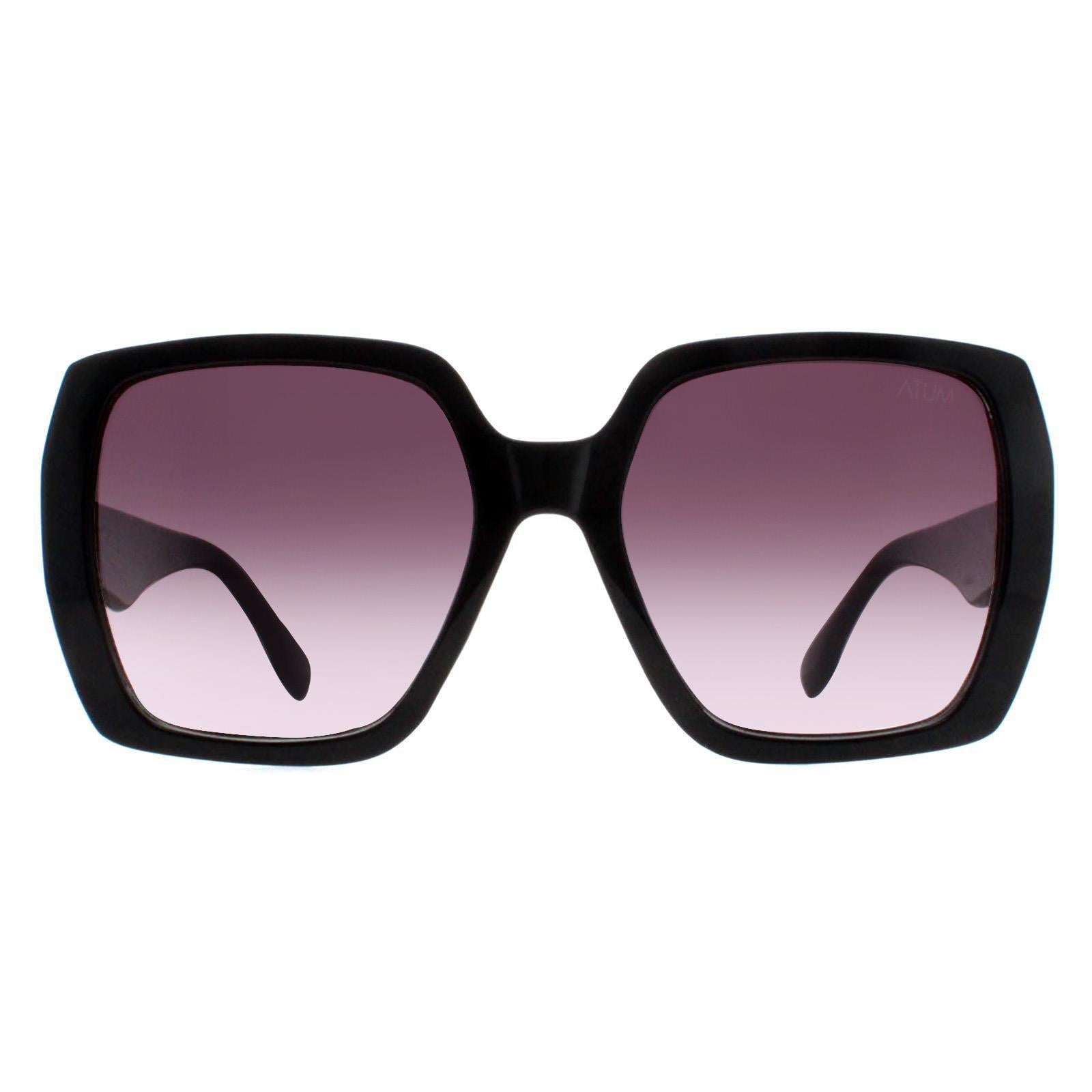 Atum Zouk Womens Black Sunglasses