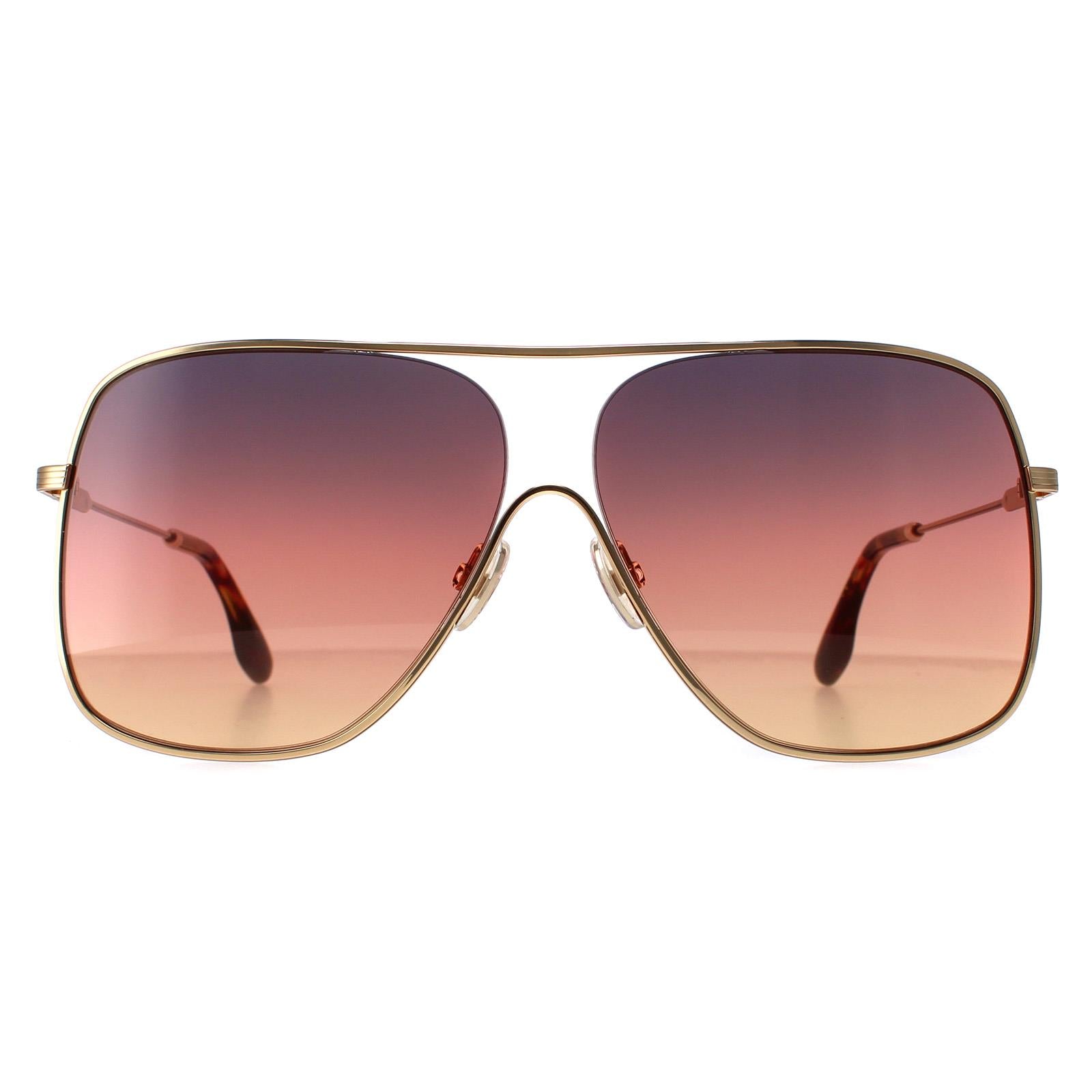 Victoria Beckham VB132S Womens Gold Sunglasses