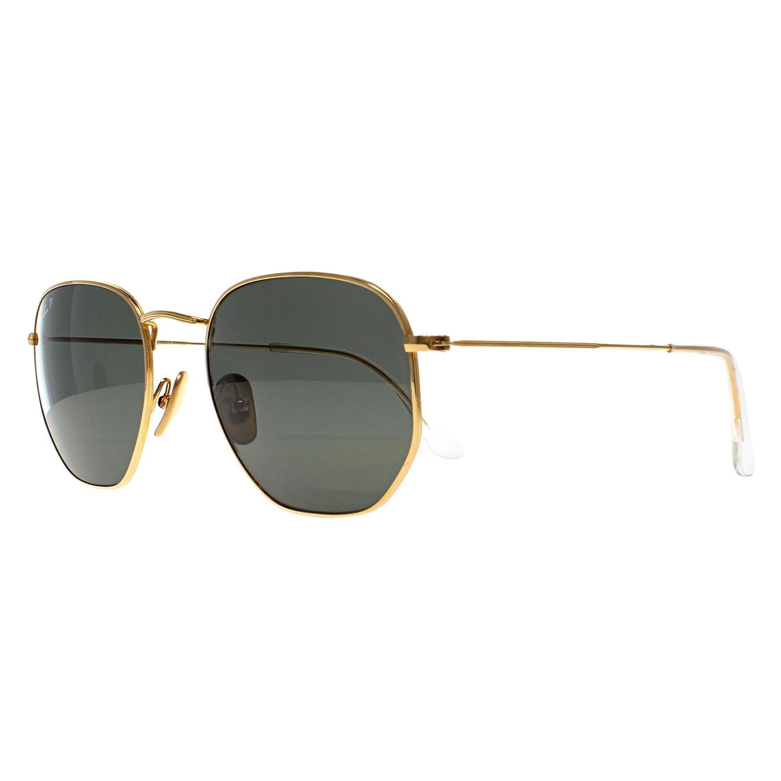 Ray-Ban Hexagonal Titanium RB8148 Unisex Gold Sunglasses