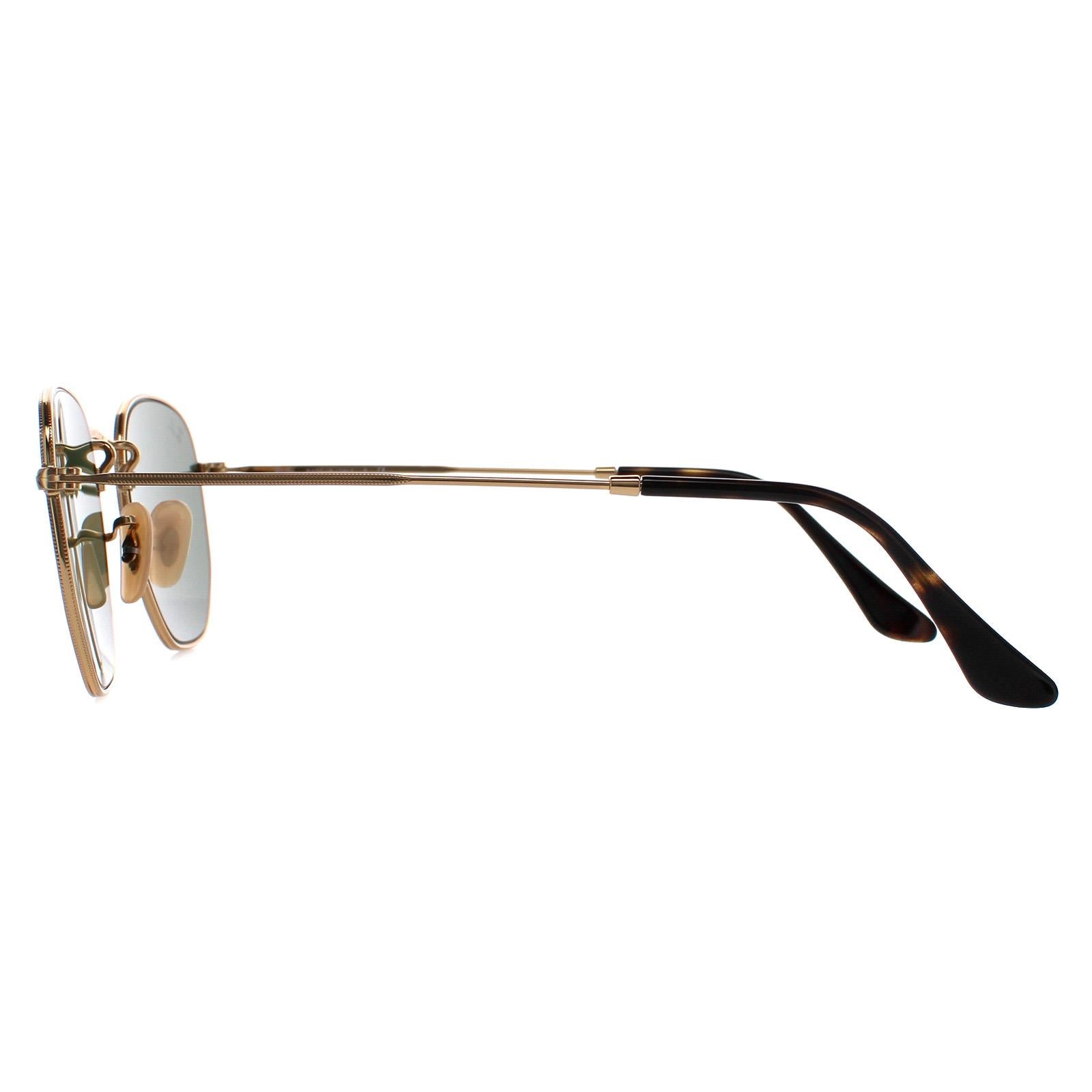 Ray-Ban Hexagonal 3548N Mens Gold Sunglasses