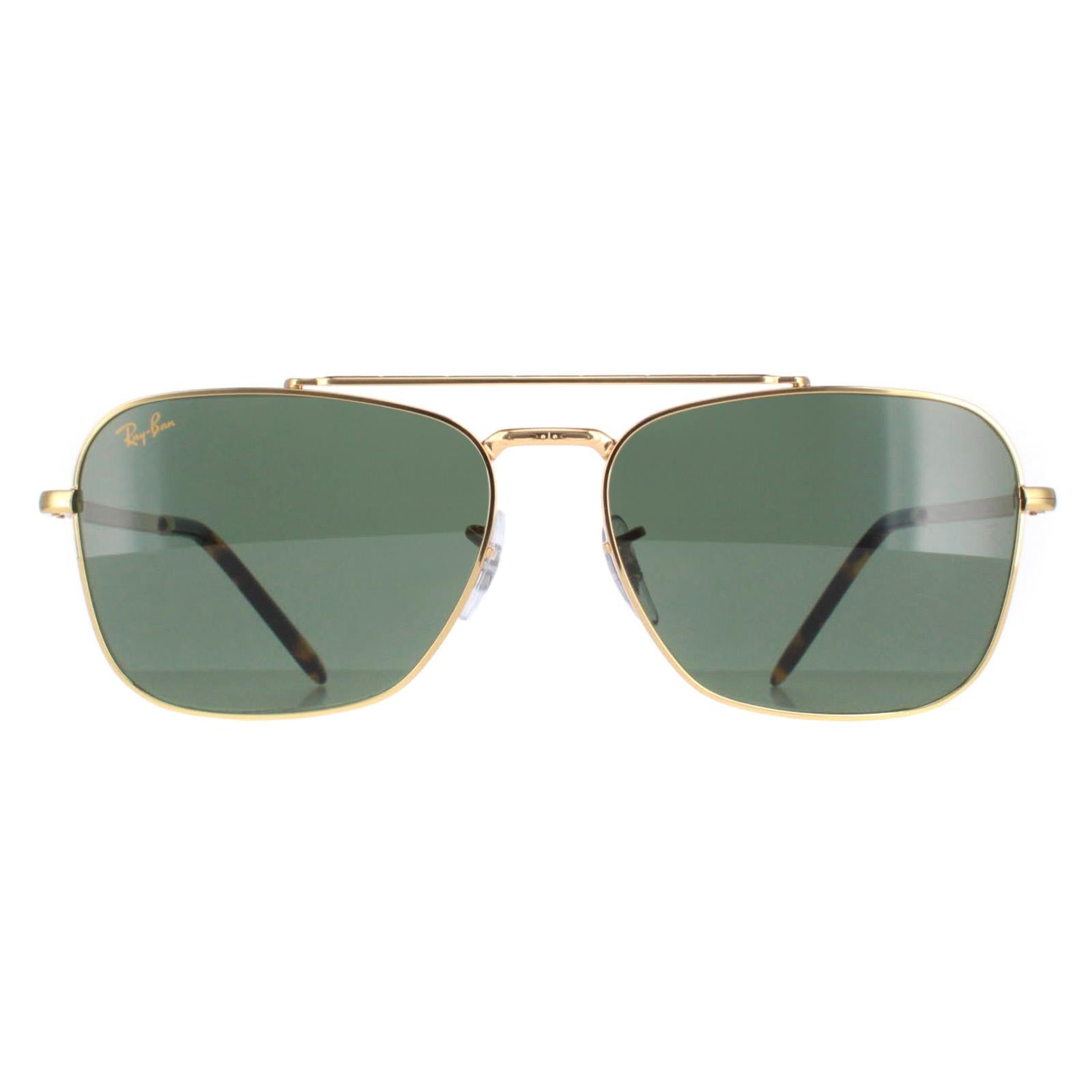 Ray-Ban RB3636 New Caravan Unisex Gold Sunglasses