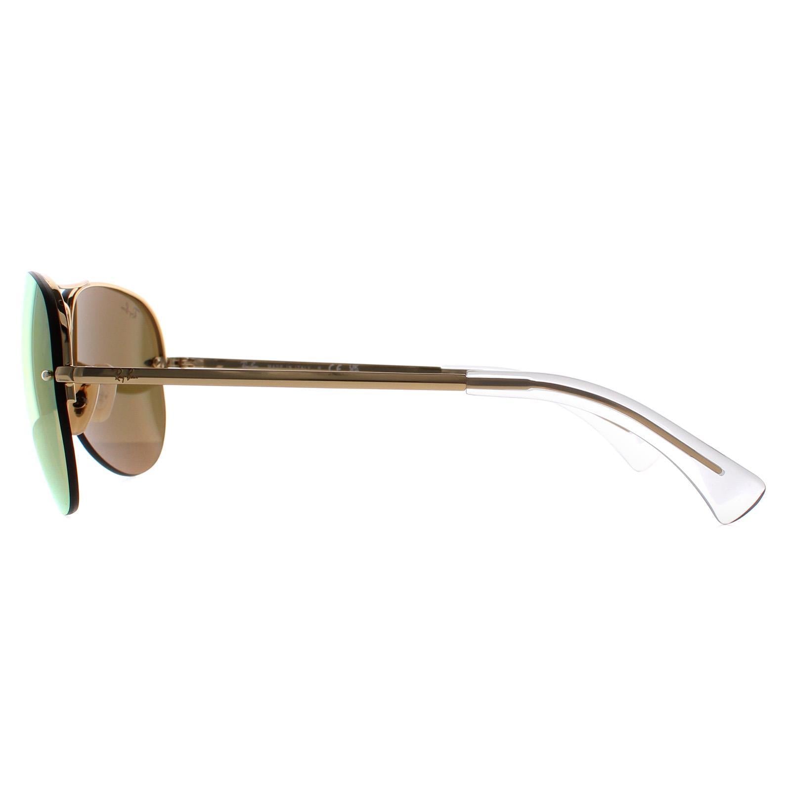 Ray-Ban 3449 Mens Gold Sunglasses