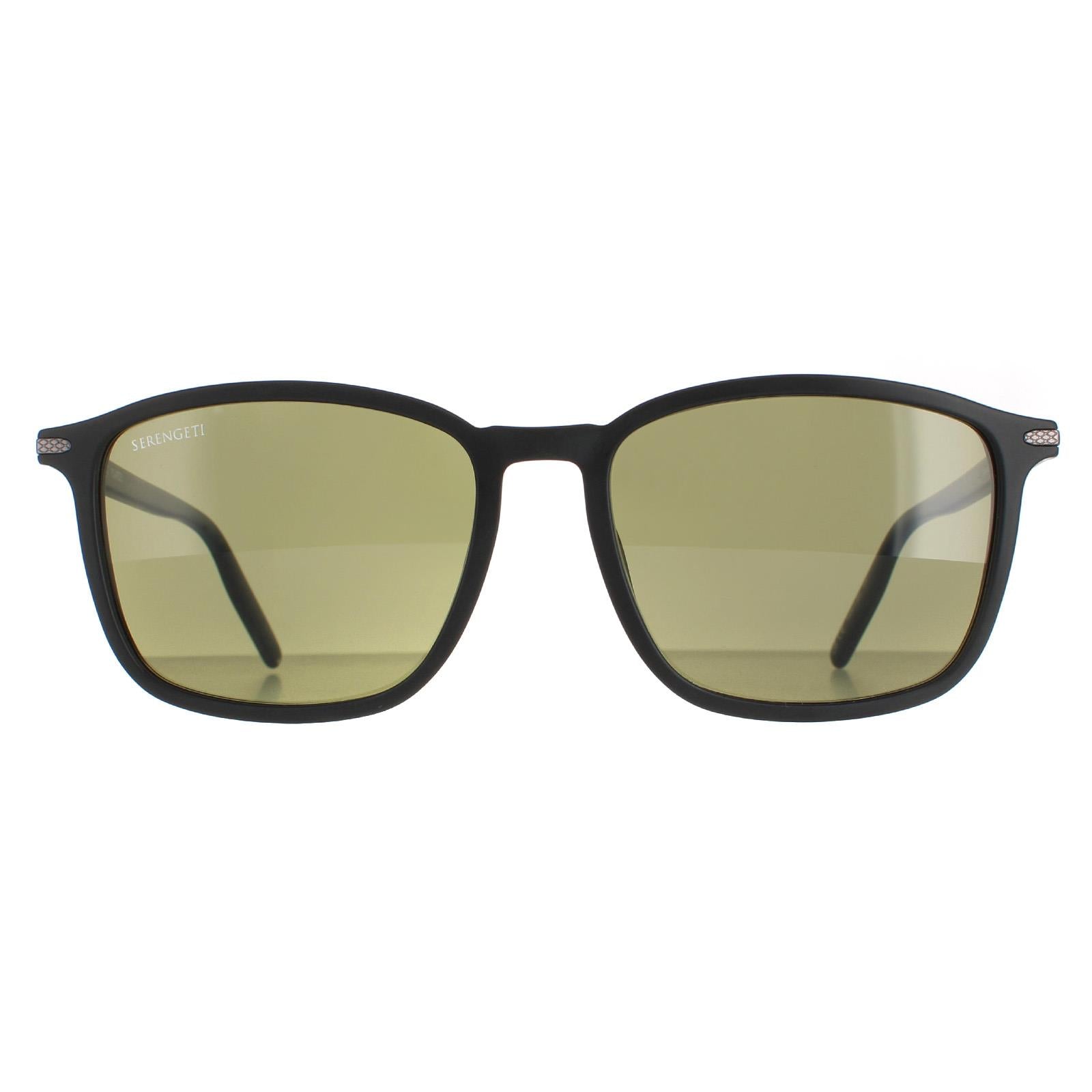 Serengeti Lenwood Mens Black Sunglasses