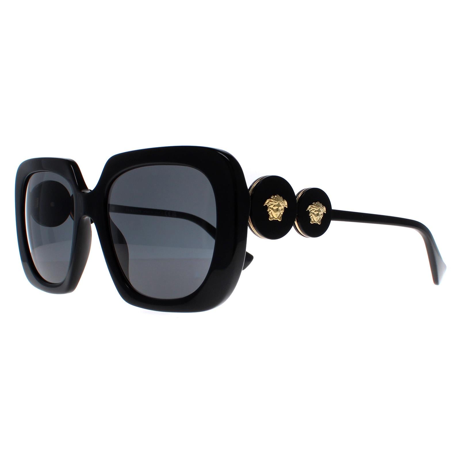 Versace VE4434 Womens Black Sunglasses