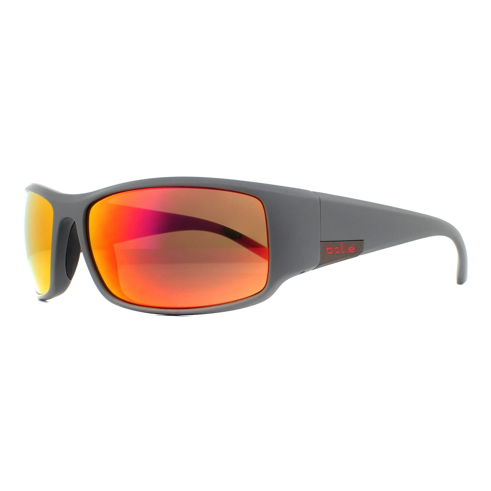 Bolle King Mens Gray Sunglasses
