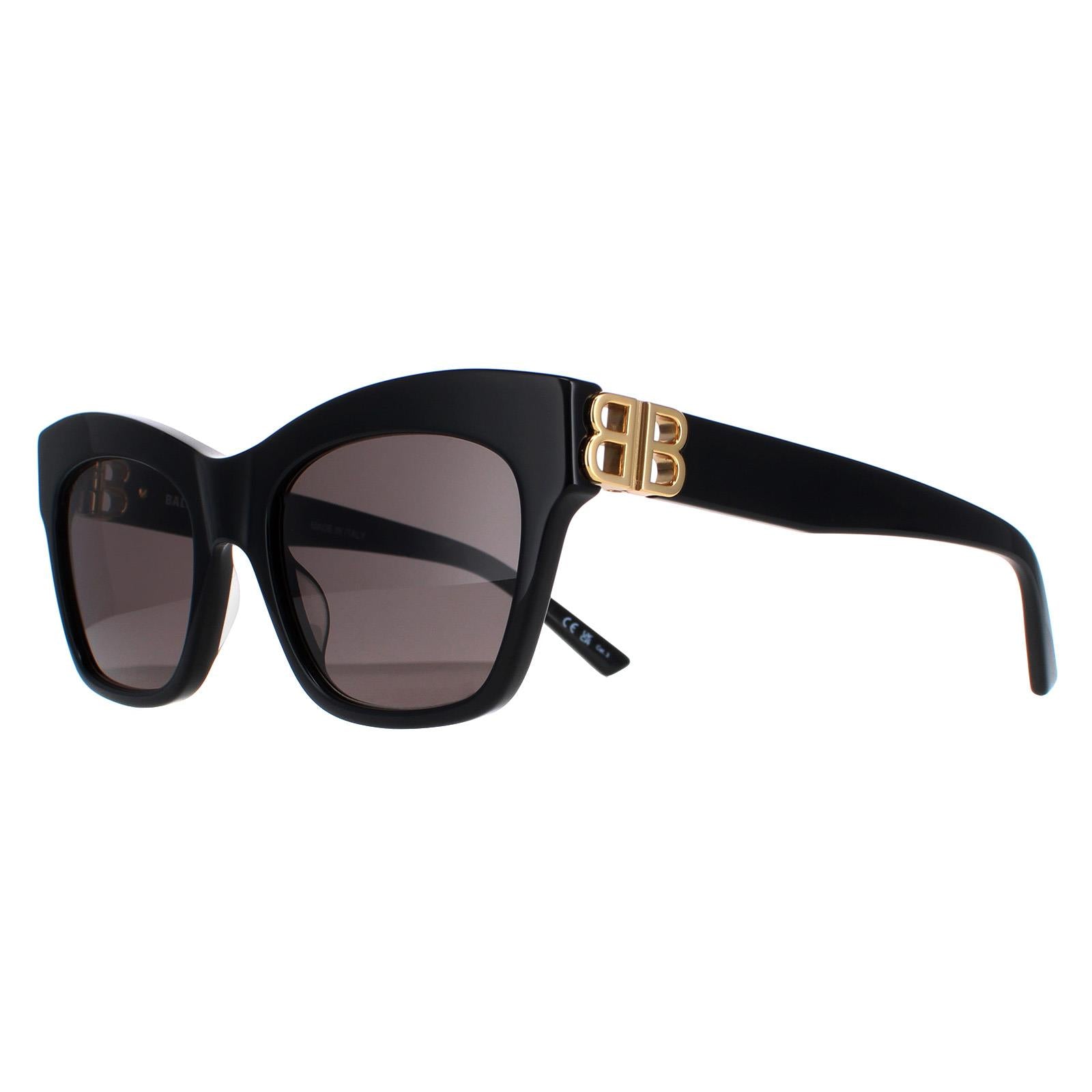 Balenciaga BB0132S Womens Black Sunglasses