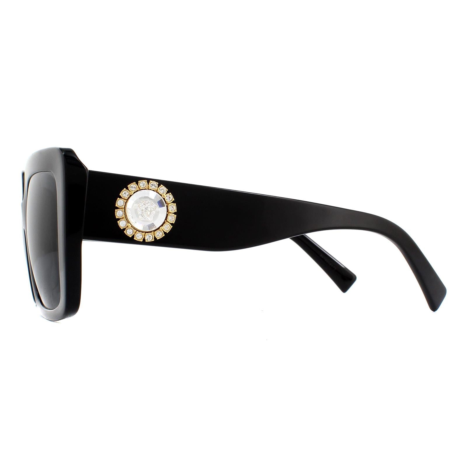 Versace VE4384B Womens Black Sunglasses