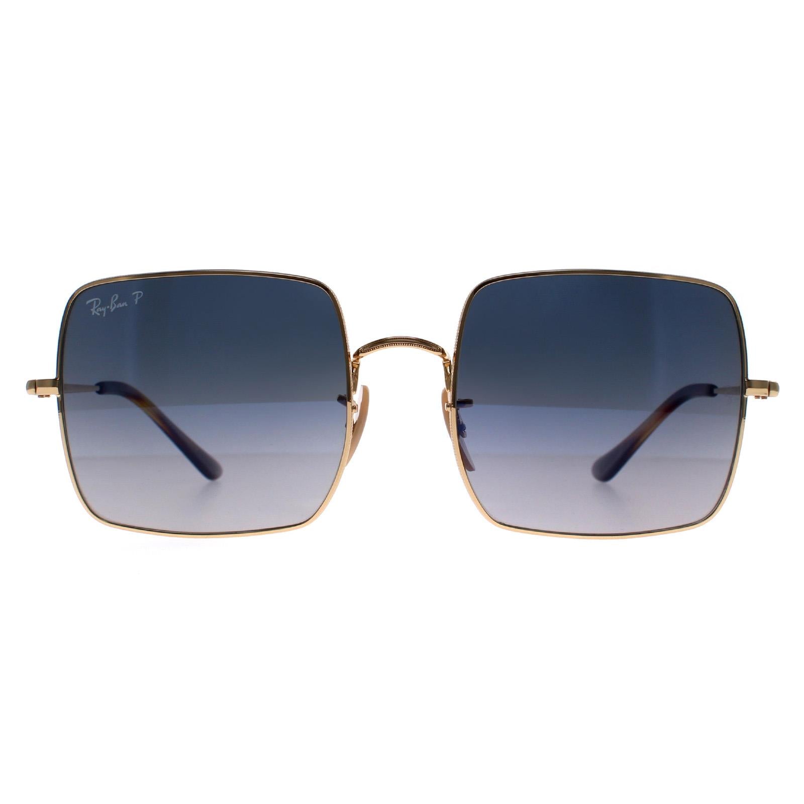 Ray-Ban Square RB1971 Womens Gold Sunglasses