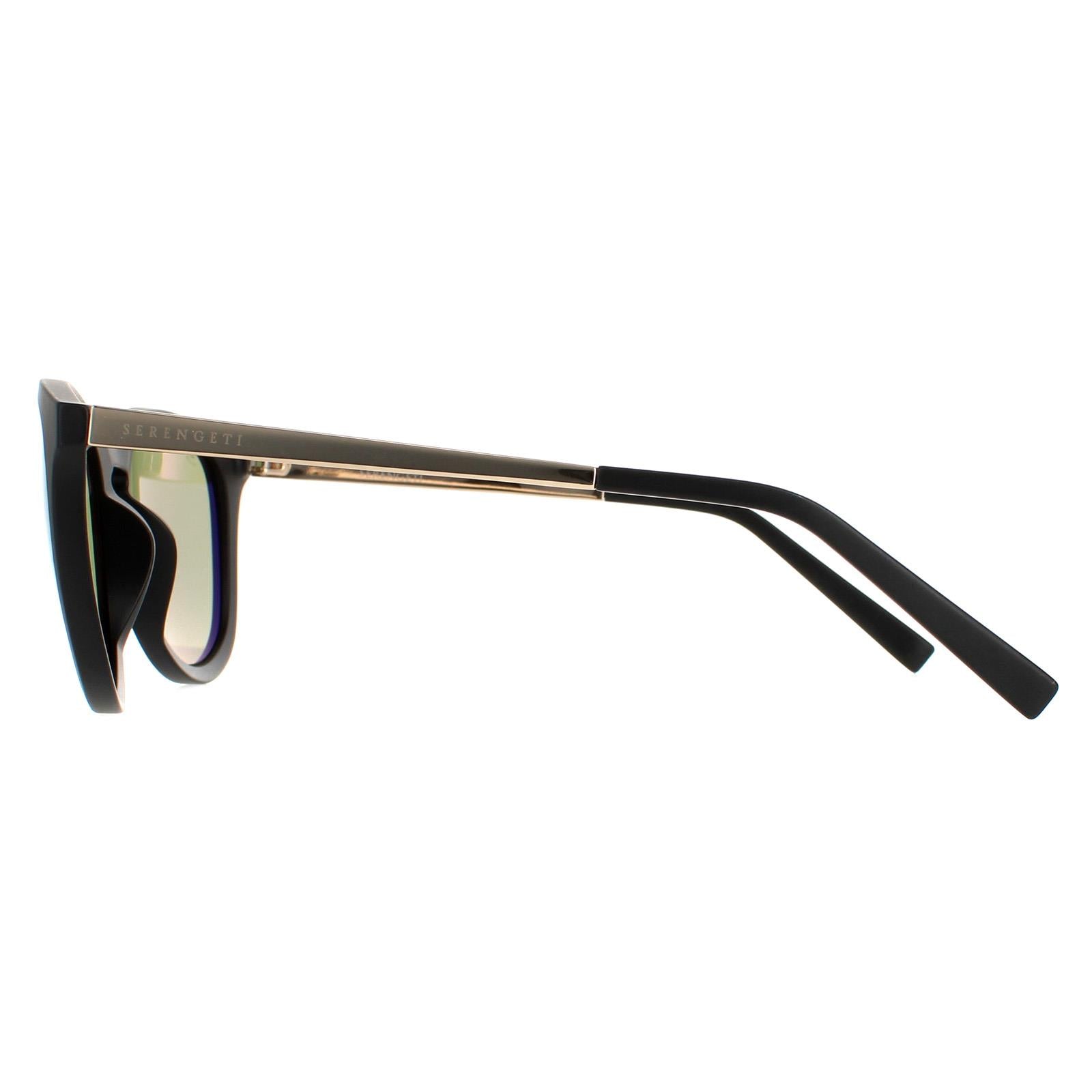 Serengeti Brawley Unisex Black Sunglasses
