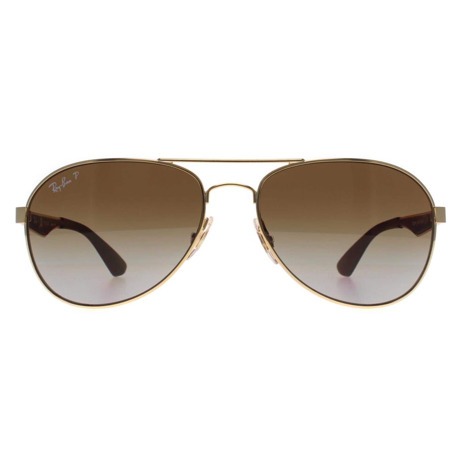 Ray-Ban RB3549 Unisex Gold Sunglasses