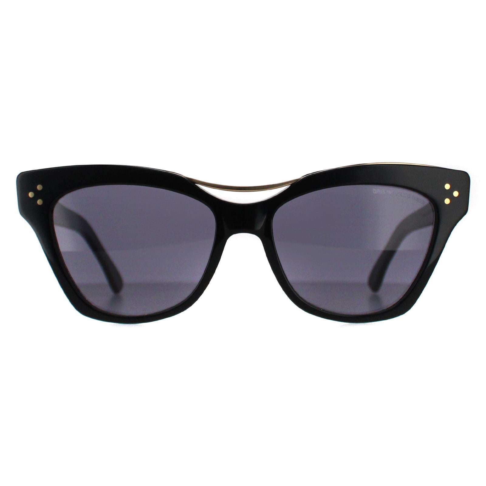 Cutler and Gross 1283 Womens Gold Sunglasses