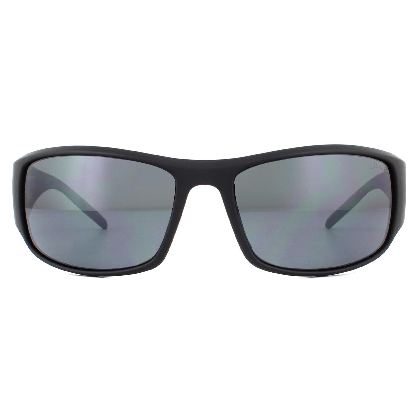 Bolle King Unisex Black Sunglasses