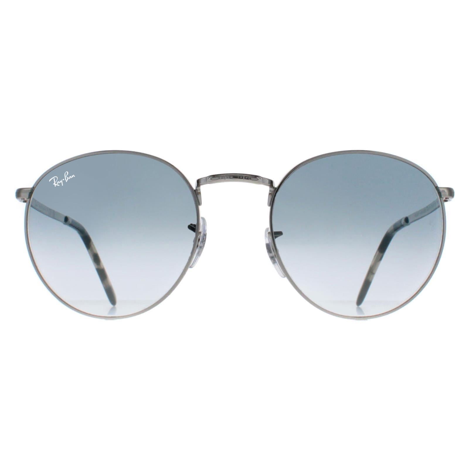 Ray-Ban RB3637 New Round Unisex Silver Sunglasses