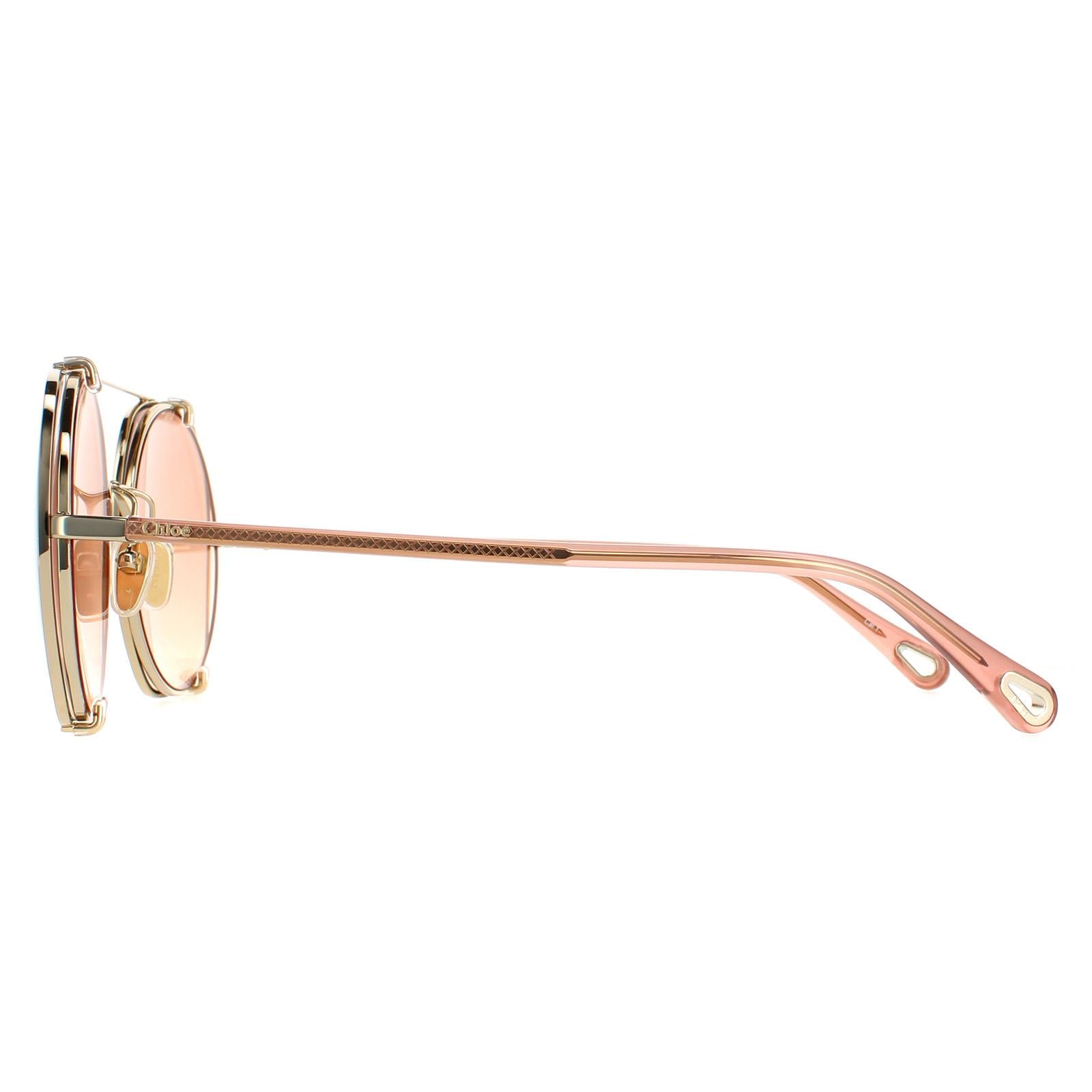 Chloe CH0042S Womens Gold Sunglasses