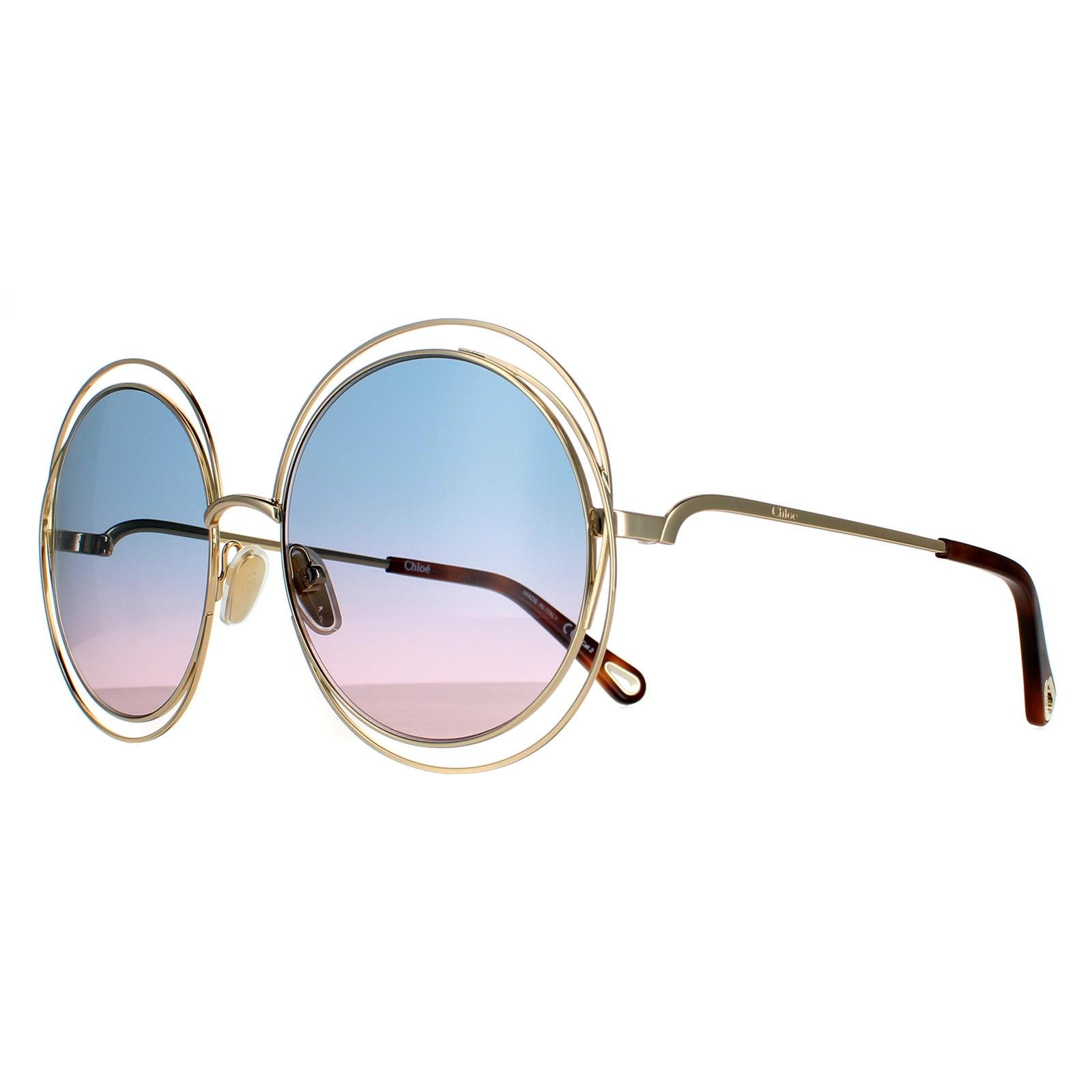 Chloe CH0045S Womens Gold Sunglasses
