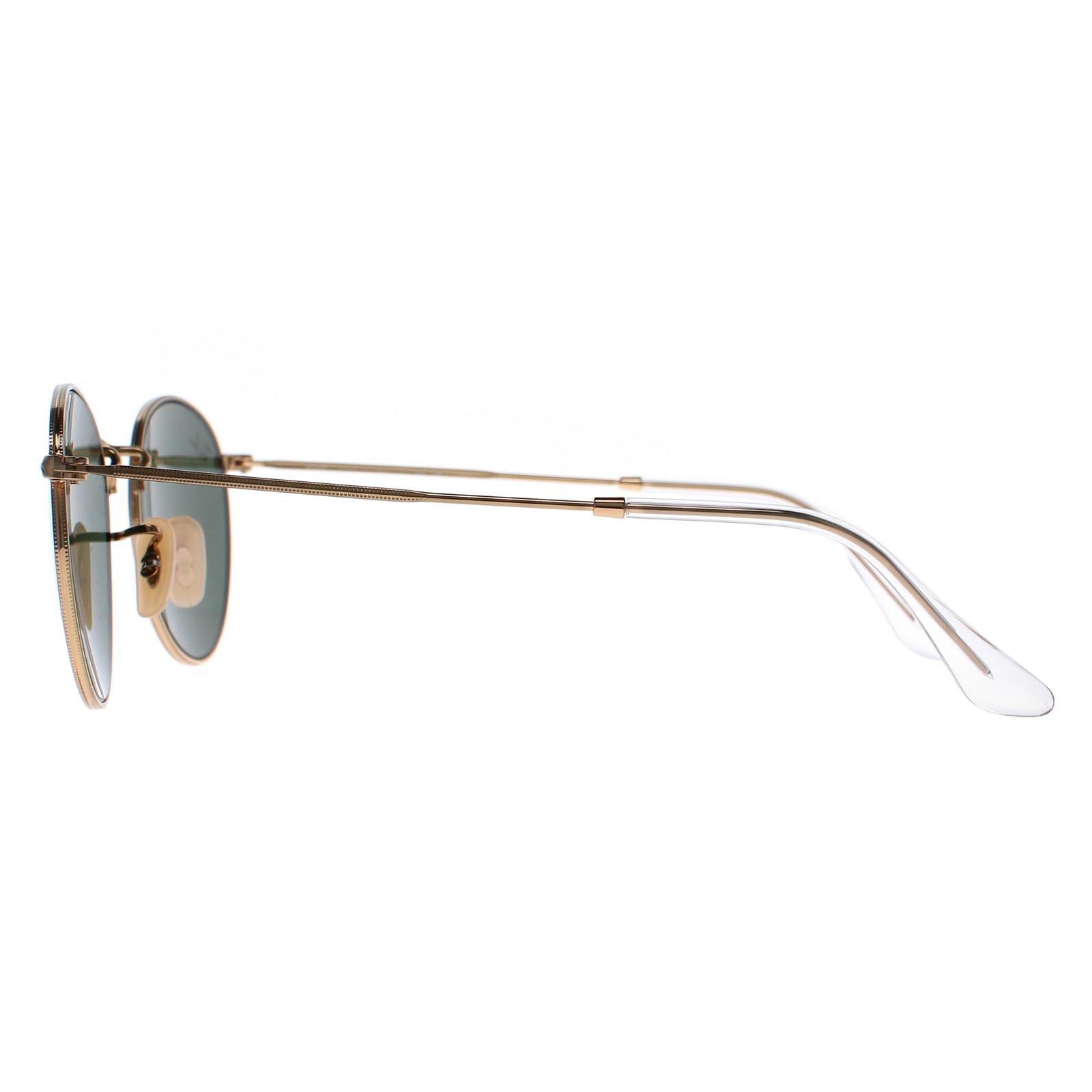 Ray-Ban Round Metal 3447 Unisex Gold Sunglasses