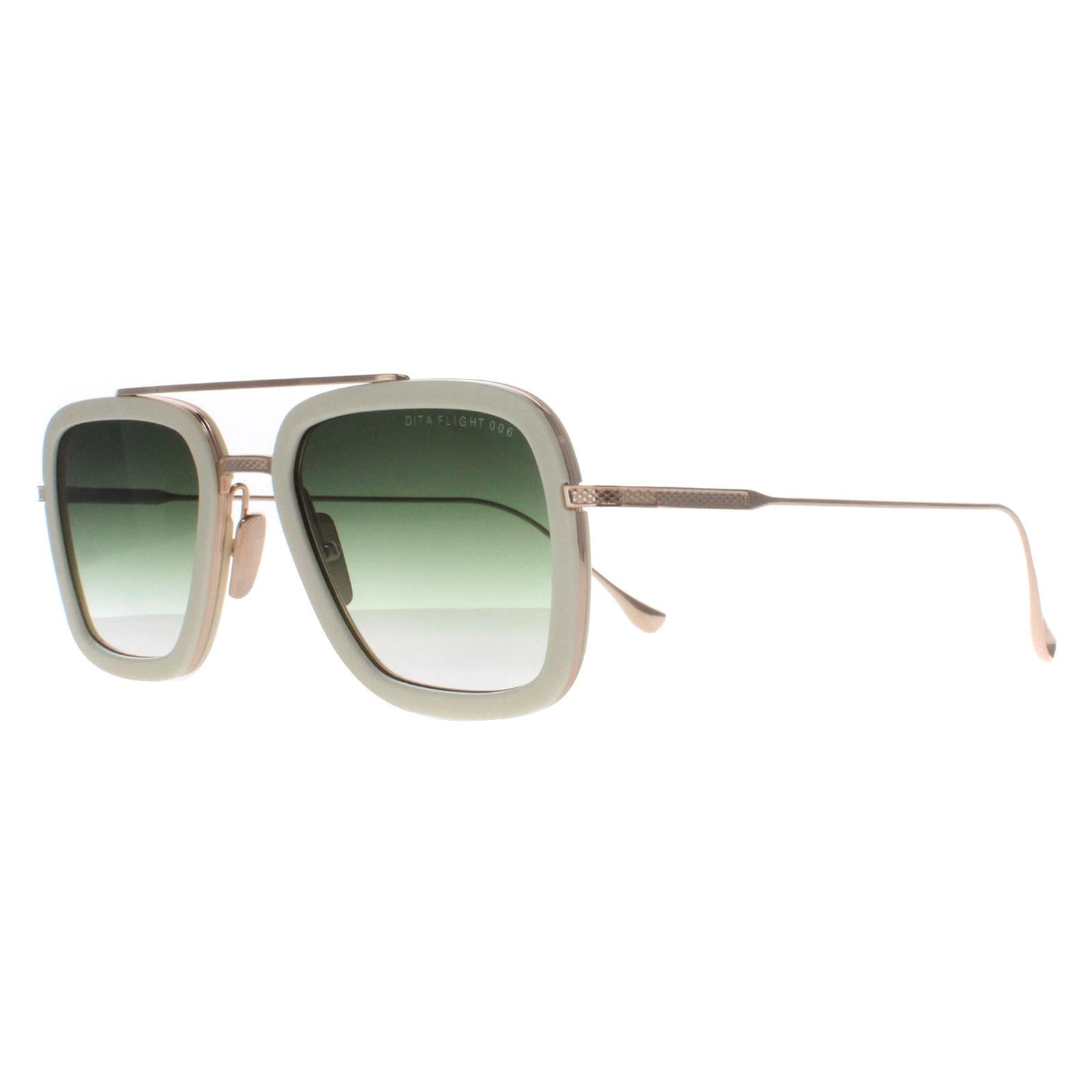 Dita Flight 006 Unisex Gold Sunglasses